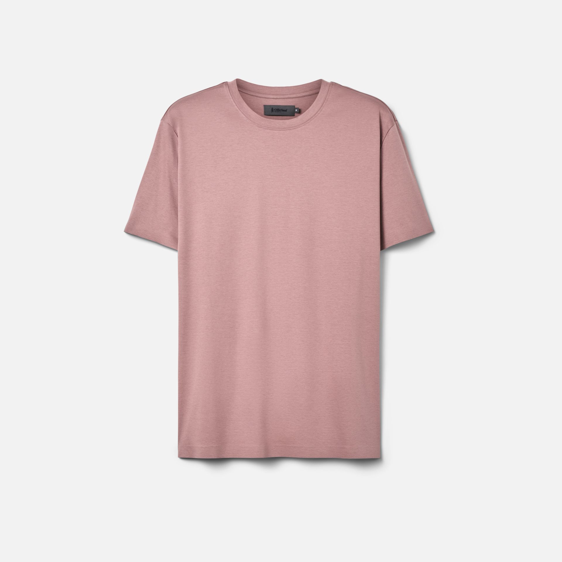 Camiseta Algodão Seda Rosa Malva