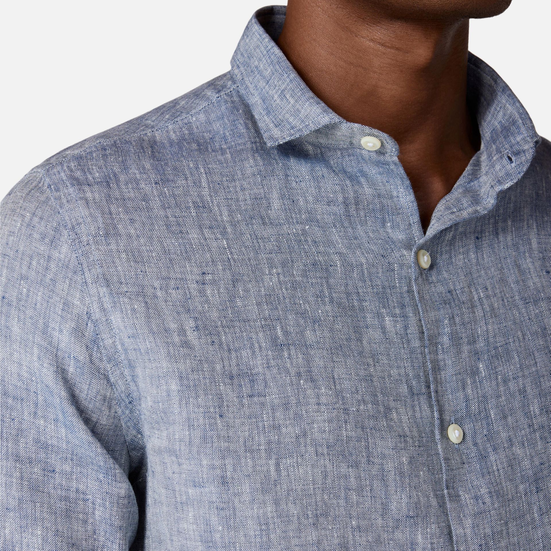 Camisa Linho Cinza