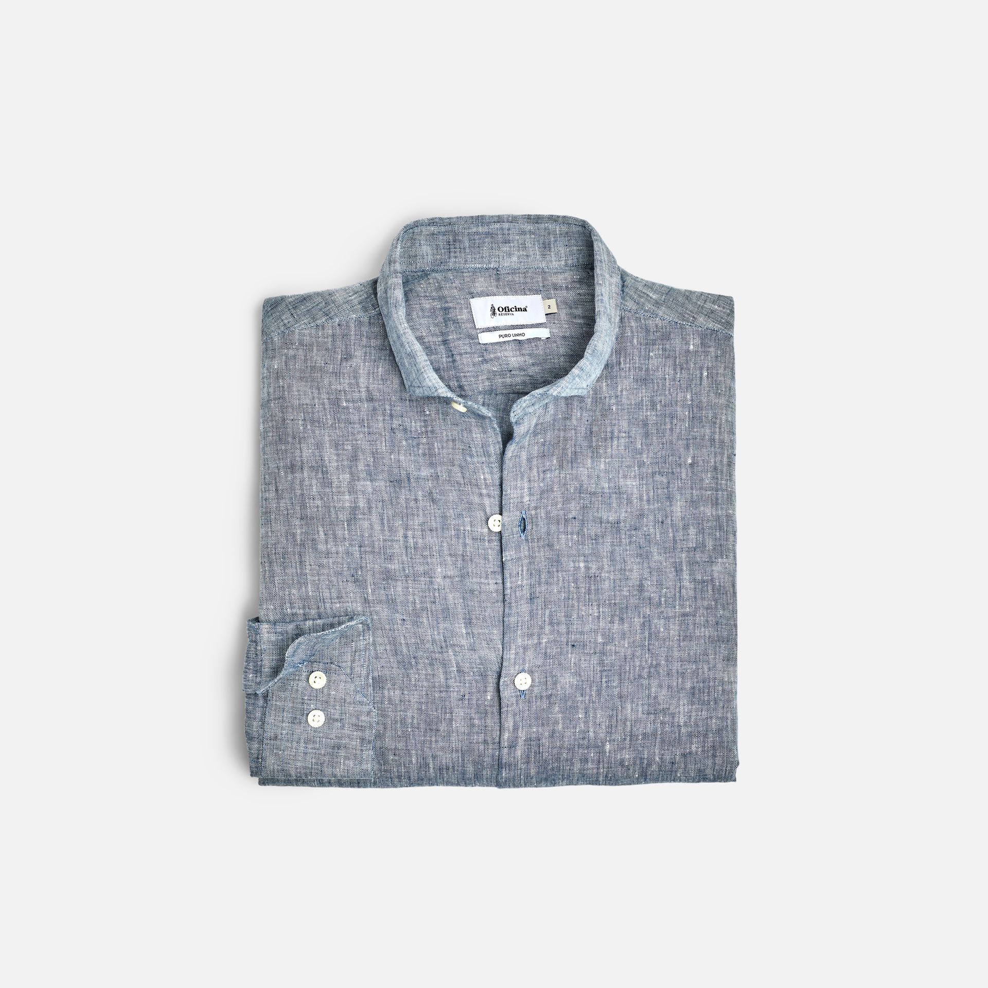 Camisa Linho Cinza
