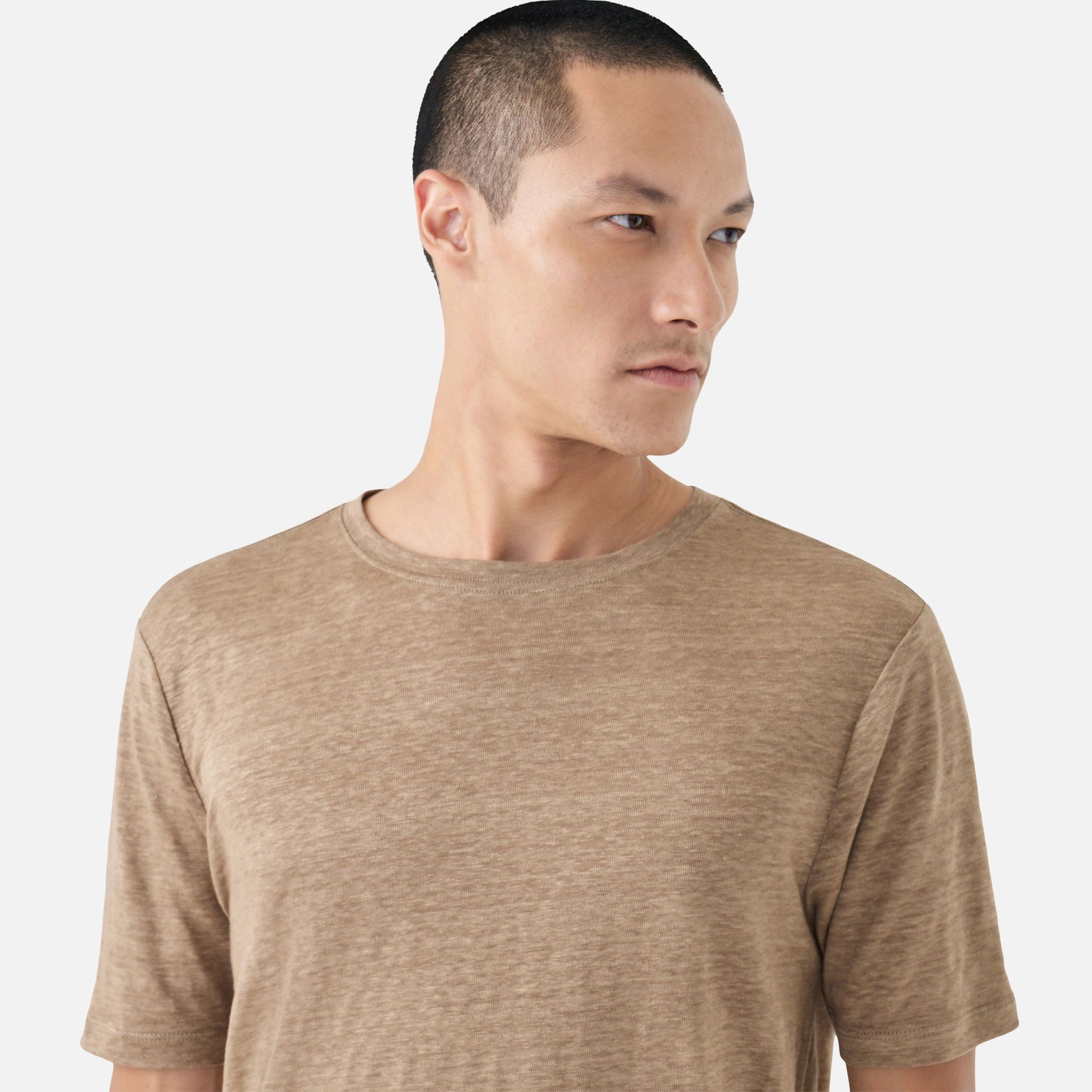 Camiseta Puro Linho Tabaco