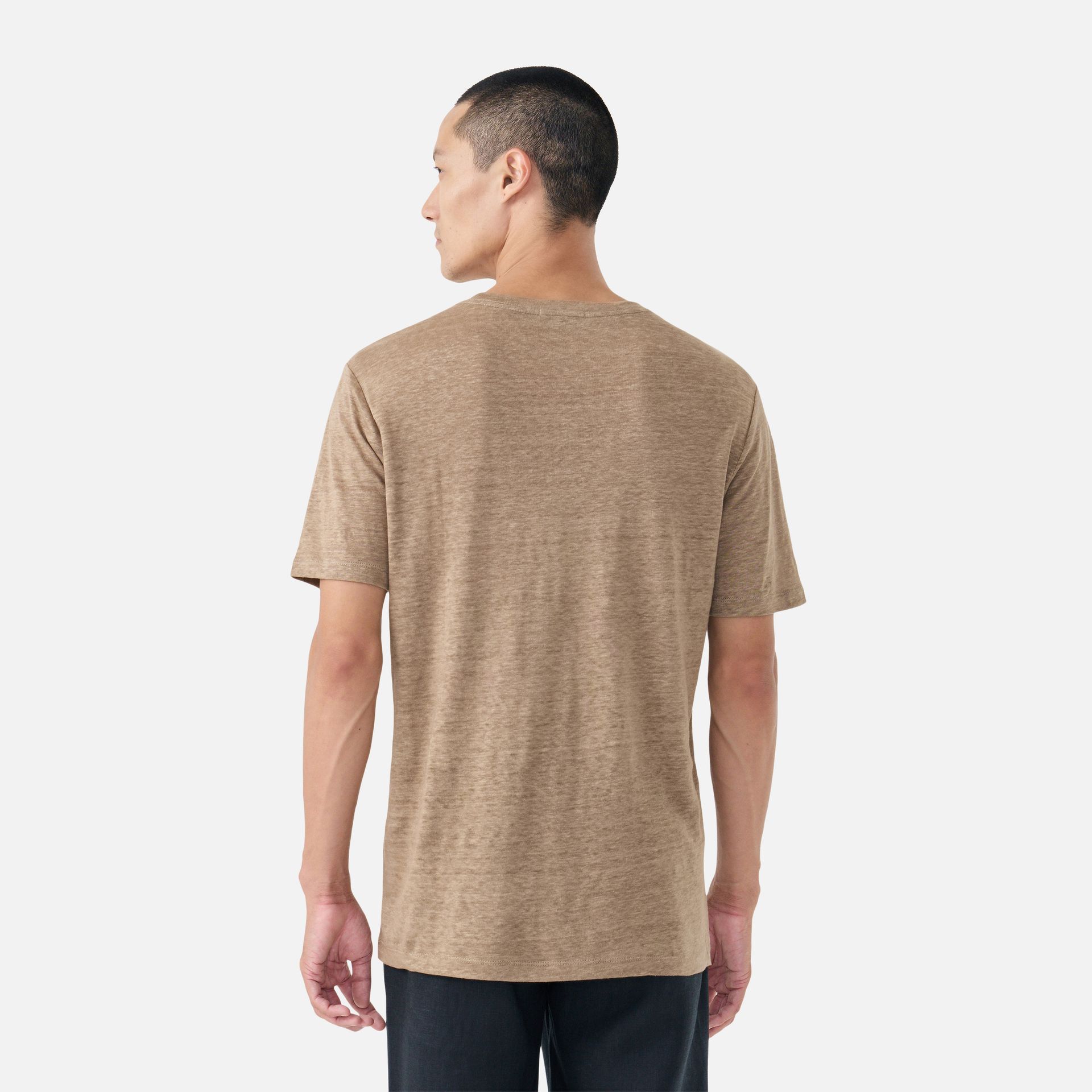 Camiseta Puro Linho Tabaco