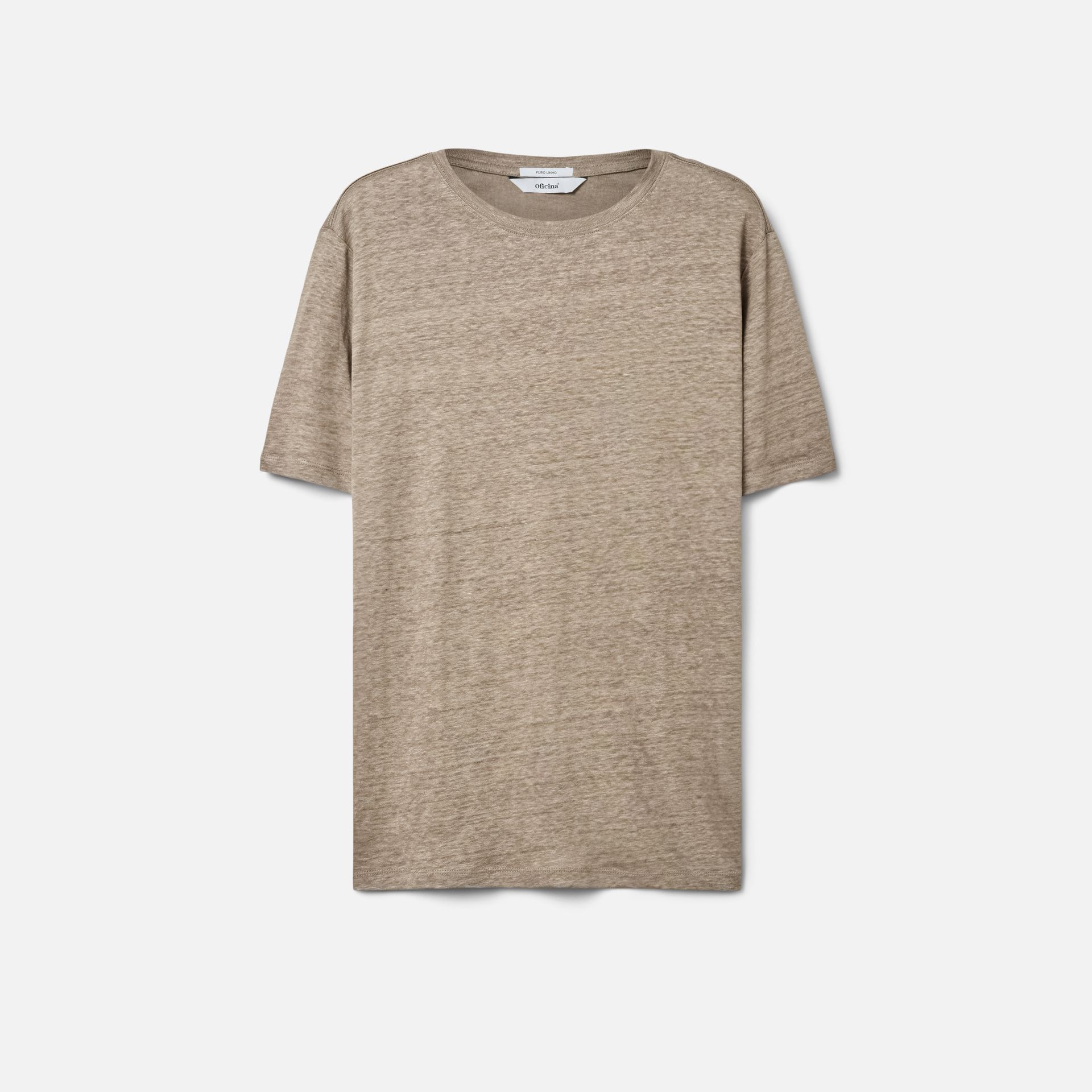 Camiseta Puro Linho Tabaco