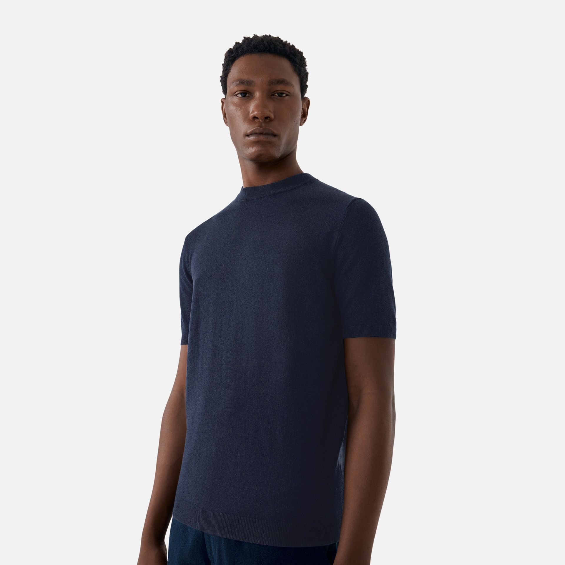 Camiseta Tricot Isla Azul Marinho