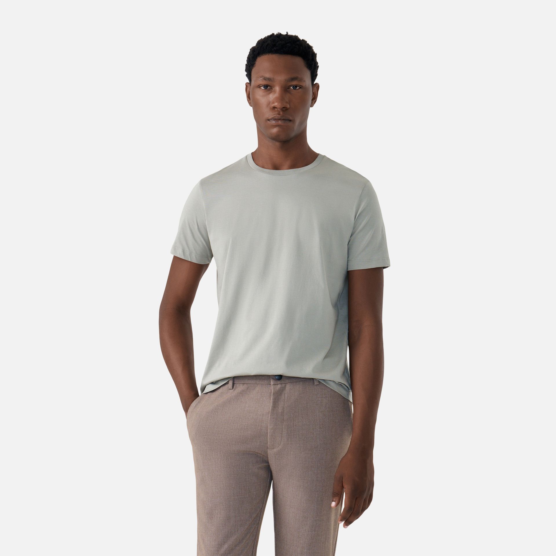 Camiseta Pima Leve Verde Menta