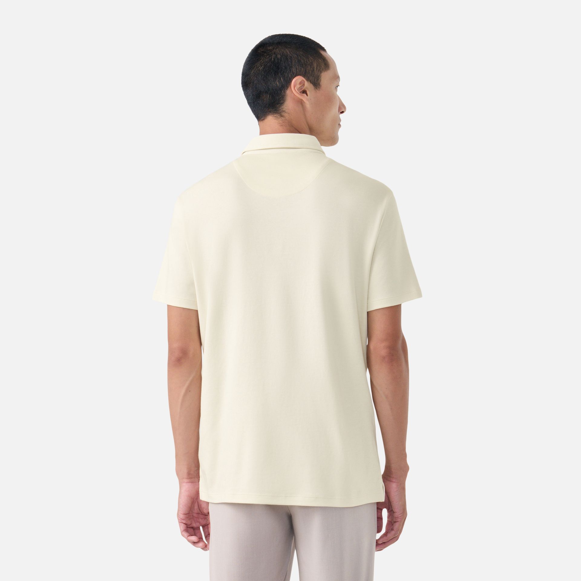 Polo Pima Malha Premium Areia