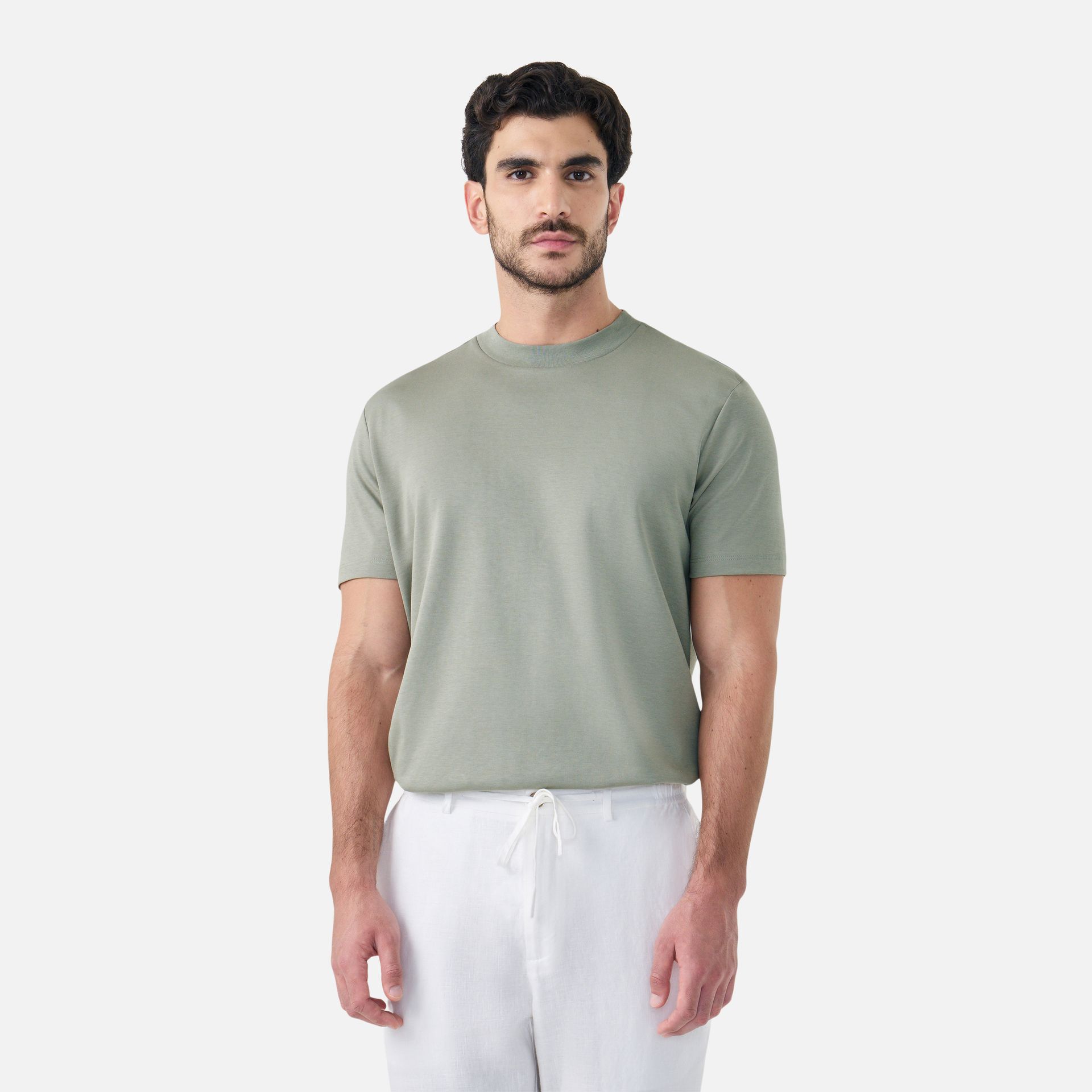 Camiseta Malha Office Verde Menta