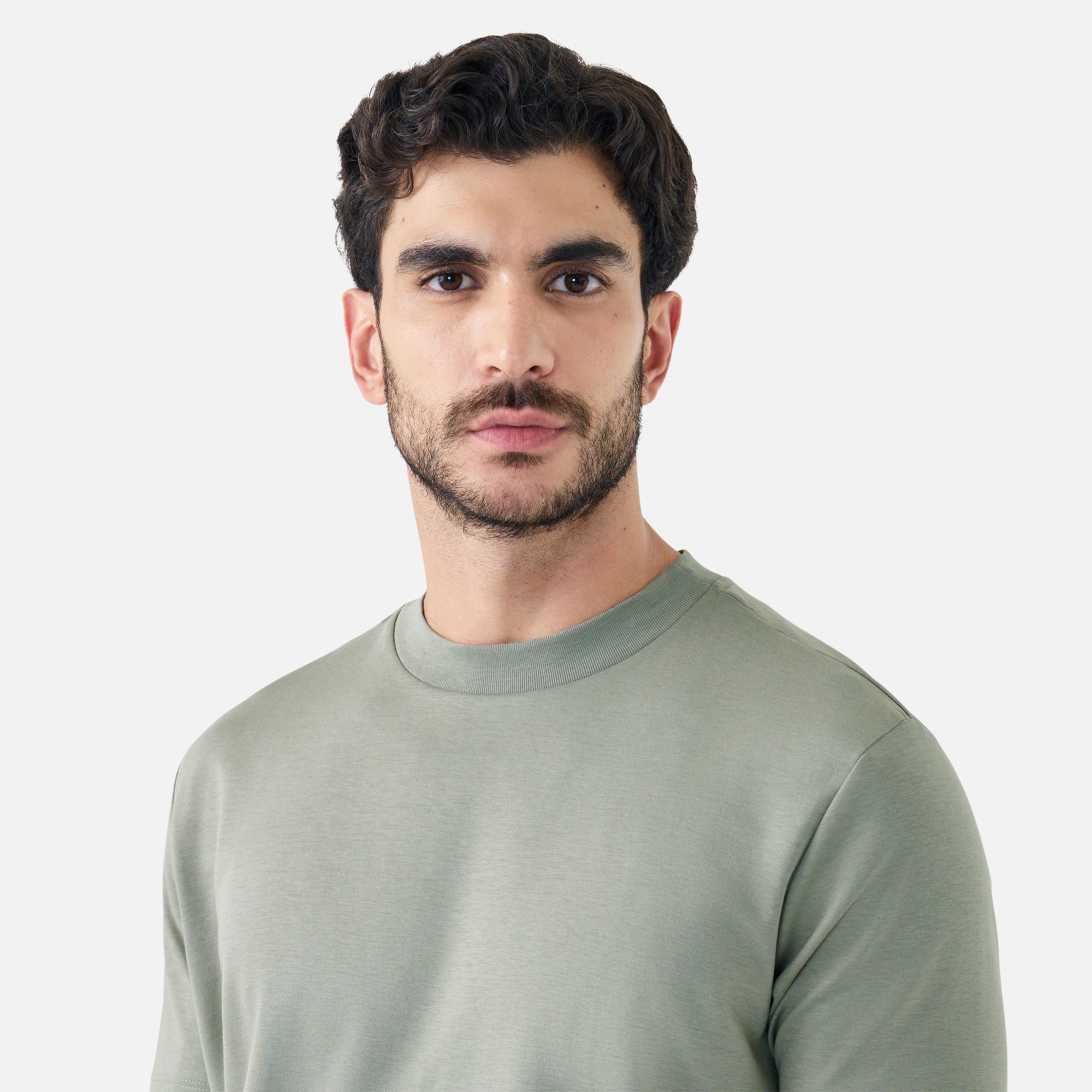 Camiseta Malha Office Verde Menta