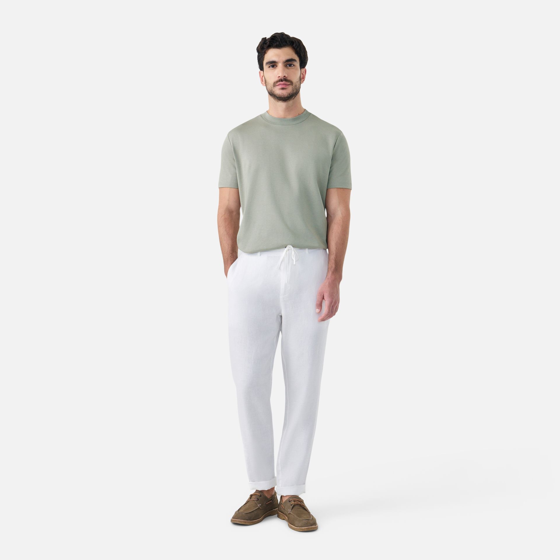 Camiseta Malha Office Verde Menta