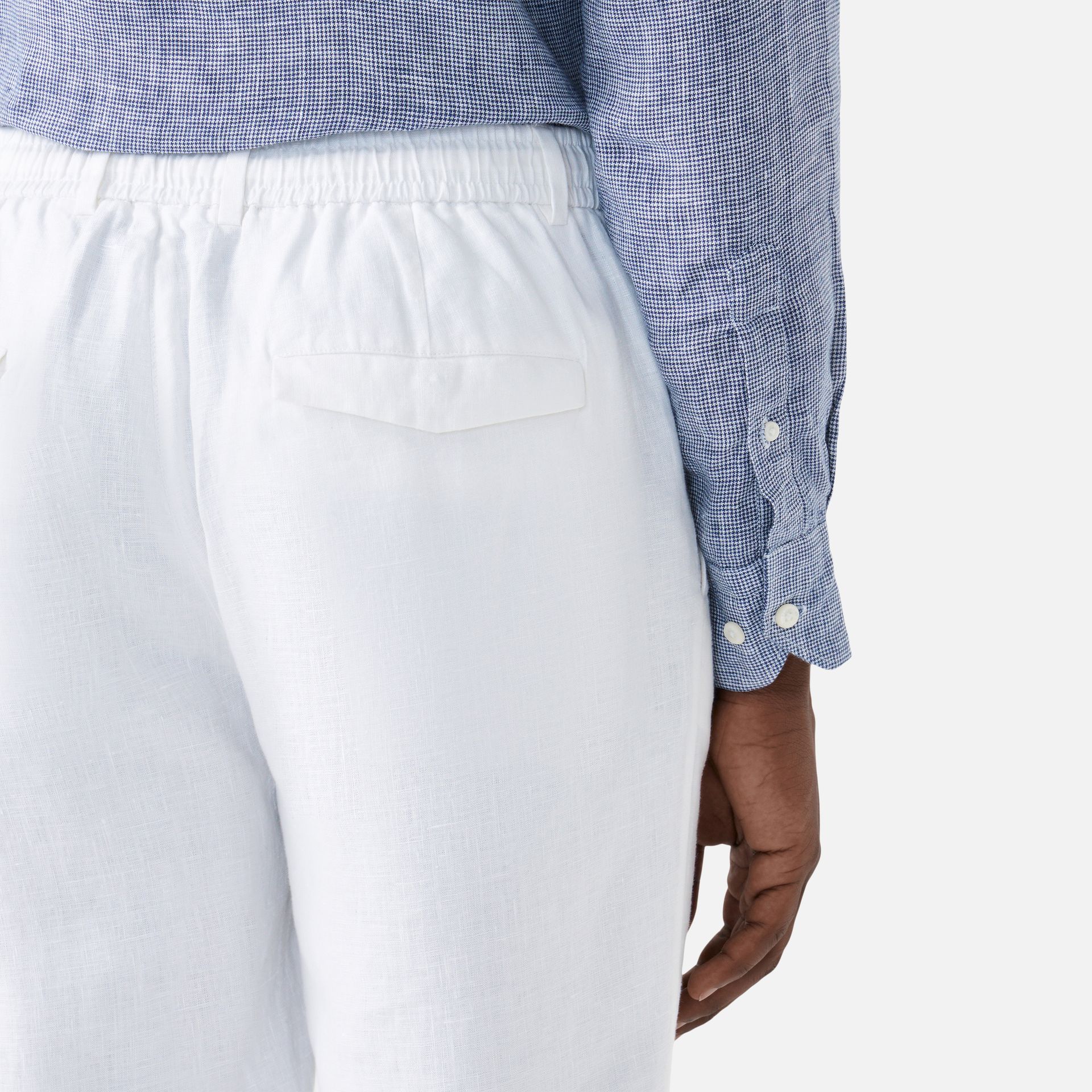 Calça Cânhamo Santorini Off White Media 3