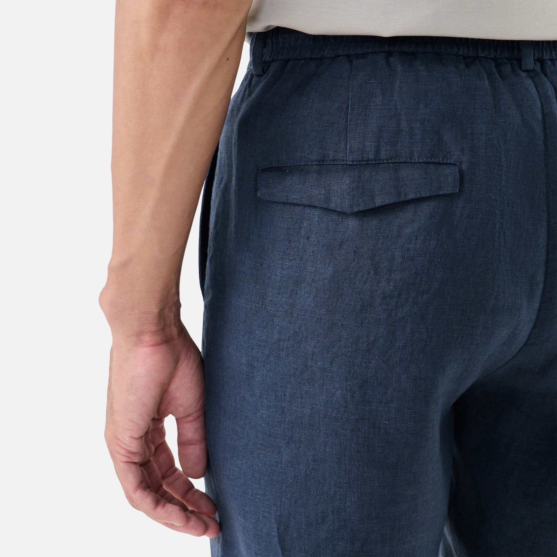 Bermuda Cânhamo Santorini Azul Marinho