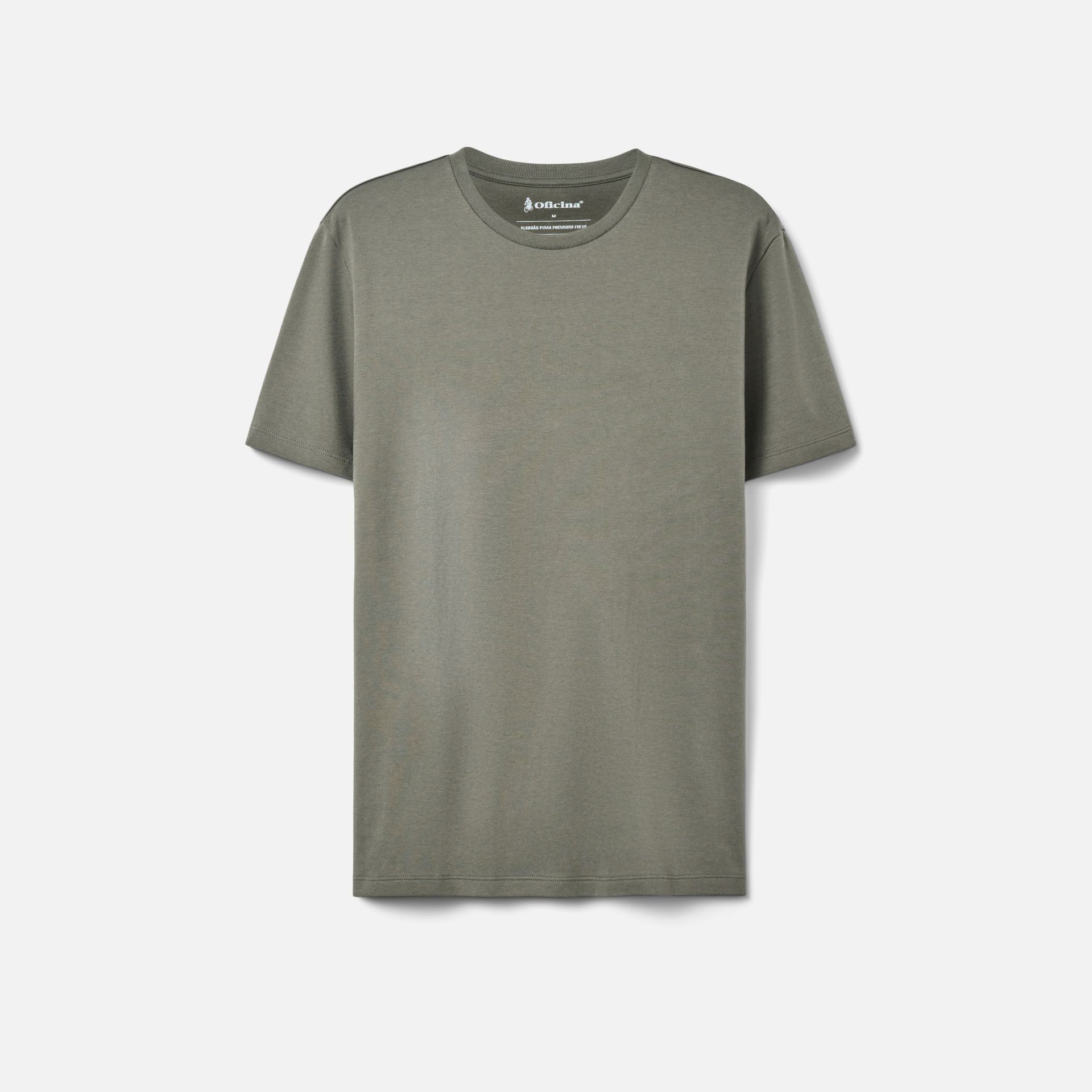 Camiseta Pima Premium Verde Oliva