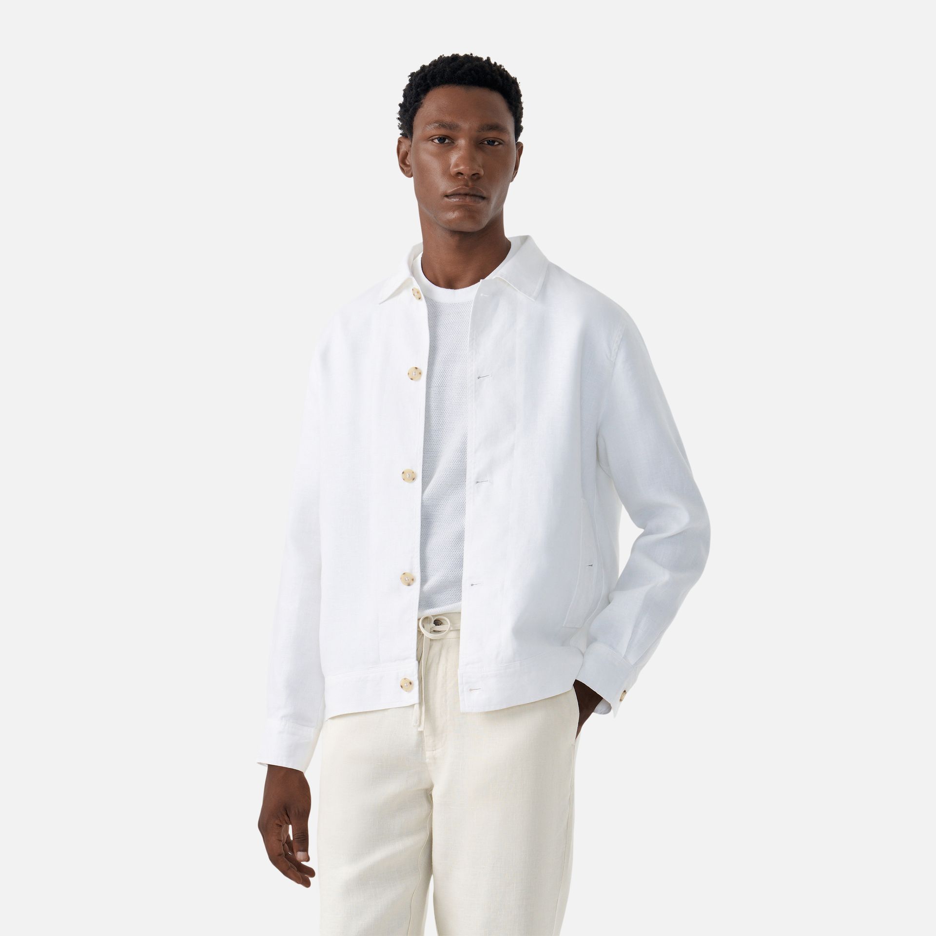 Jaqueta Cânhamo Sable Off White Media 1