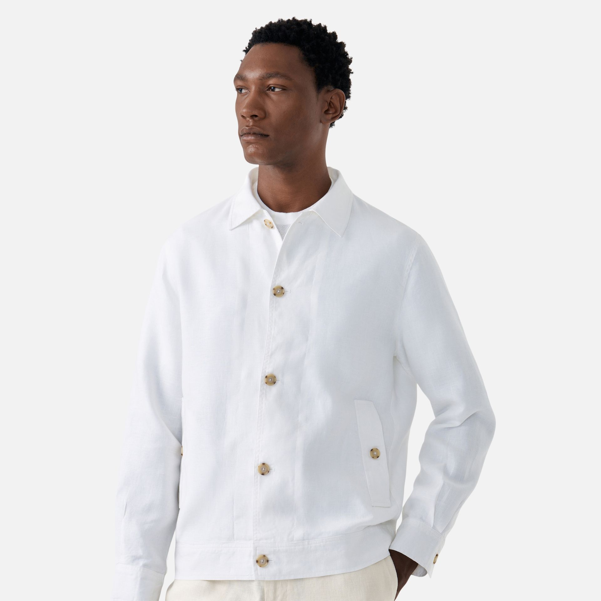 Jaqueta Cânhamo Sable Off White