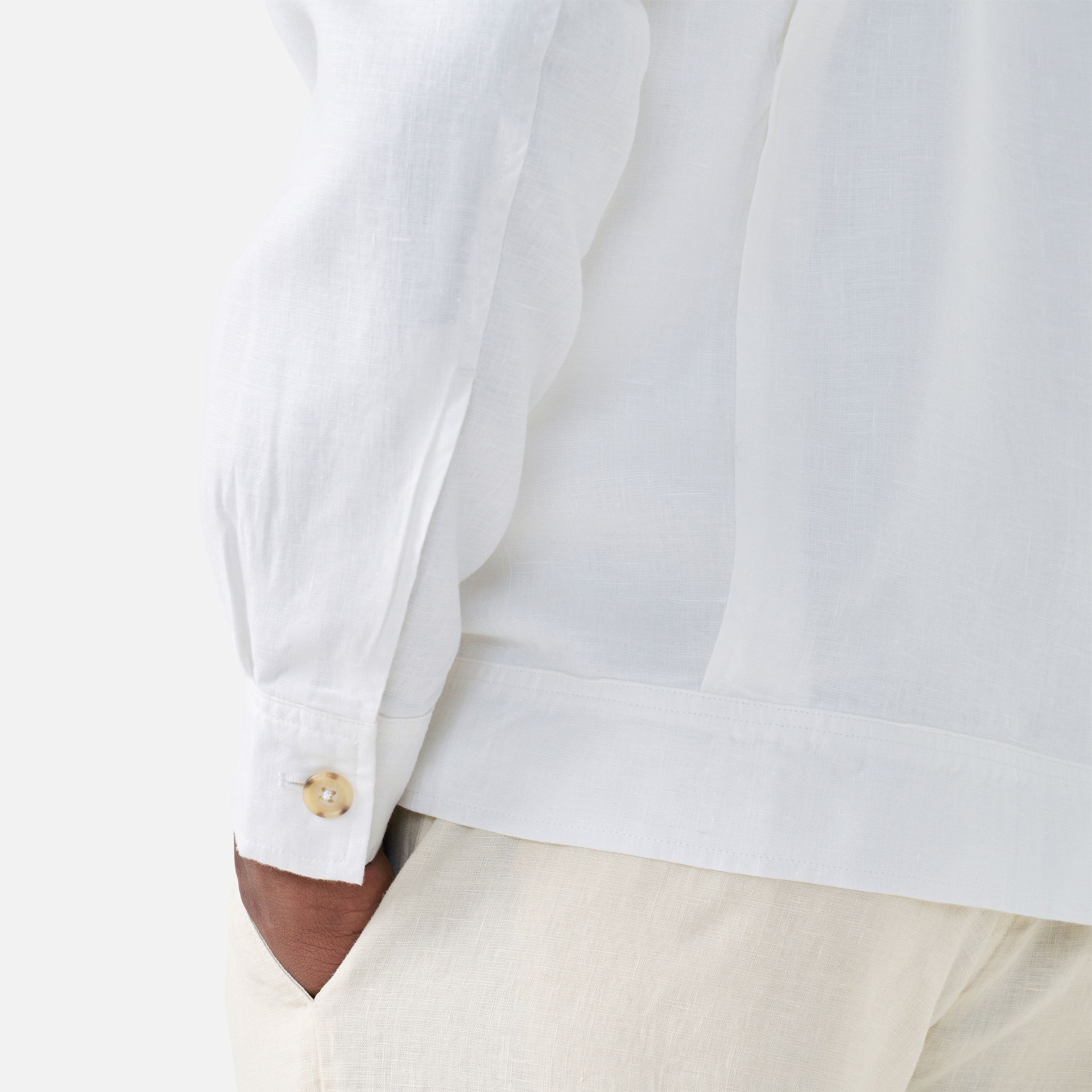 Jaqueta Cânhamo Sable Off White Media 3
