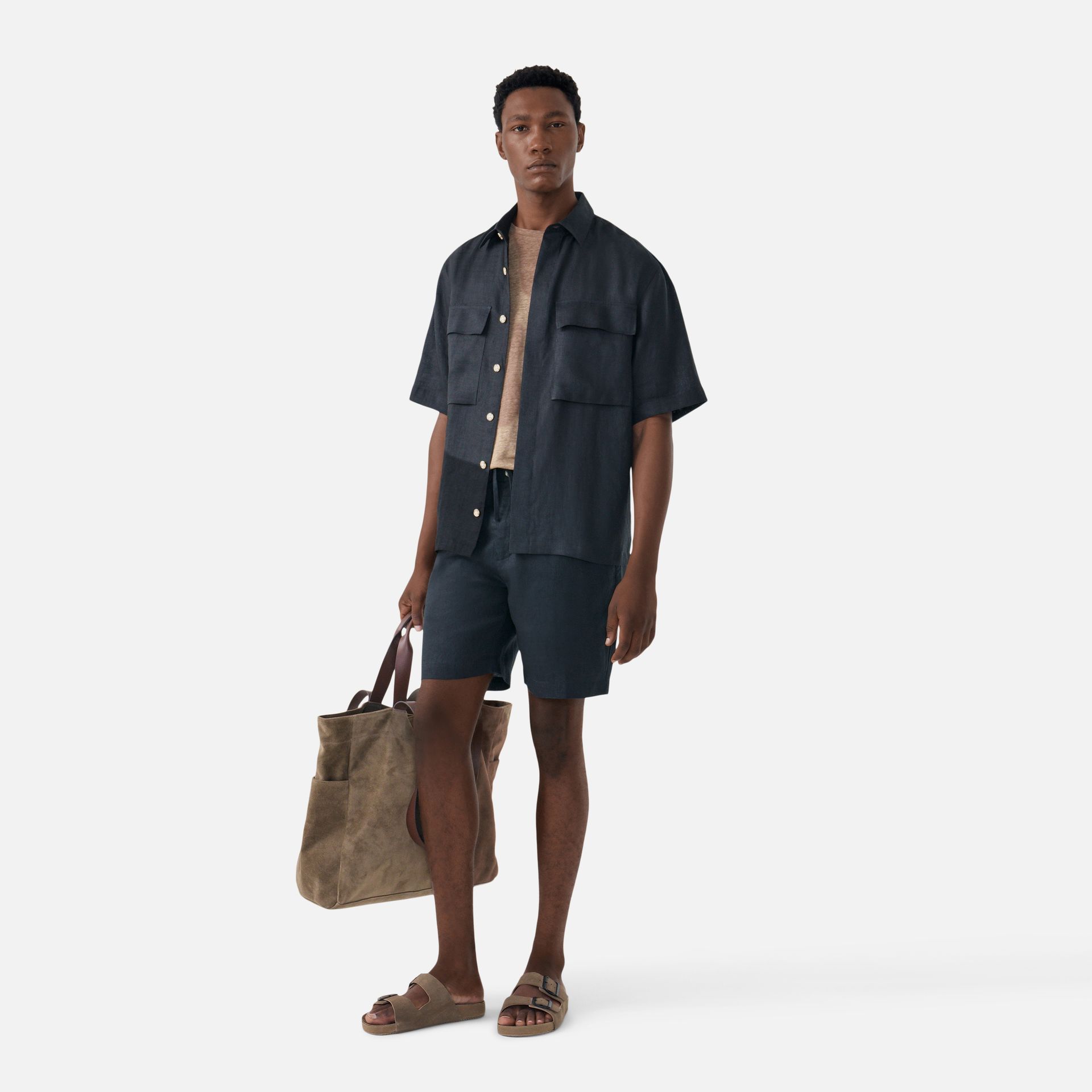 Bermuda Cânhamo Santorini Preta