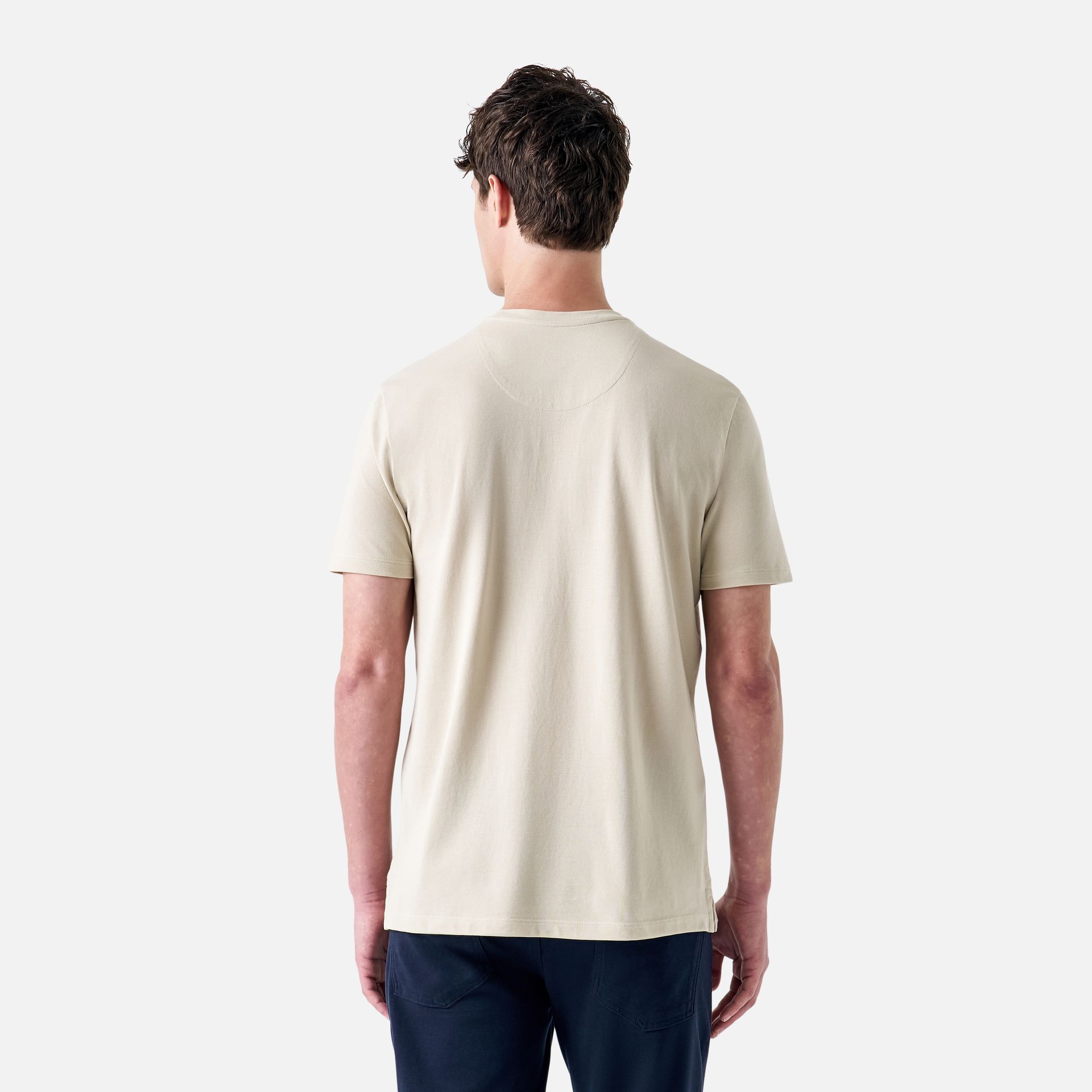 Camiseta Pima Piquet Ecru