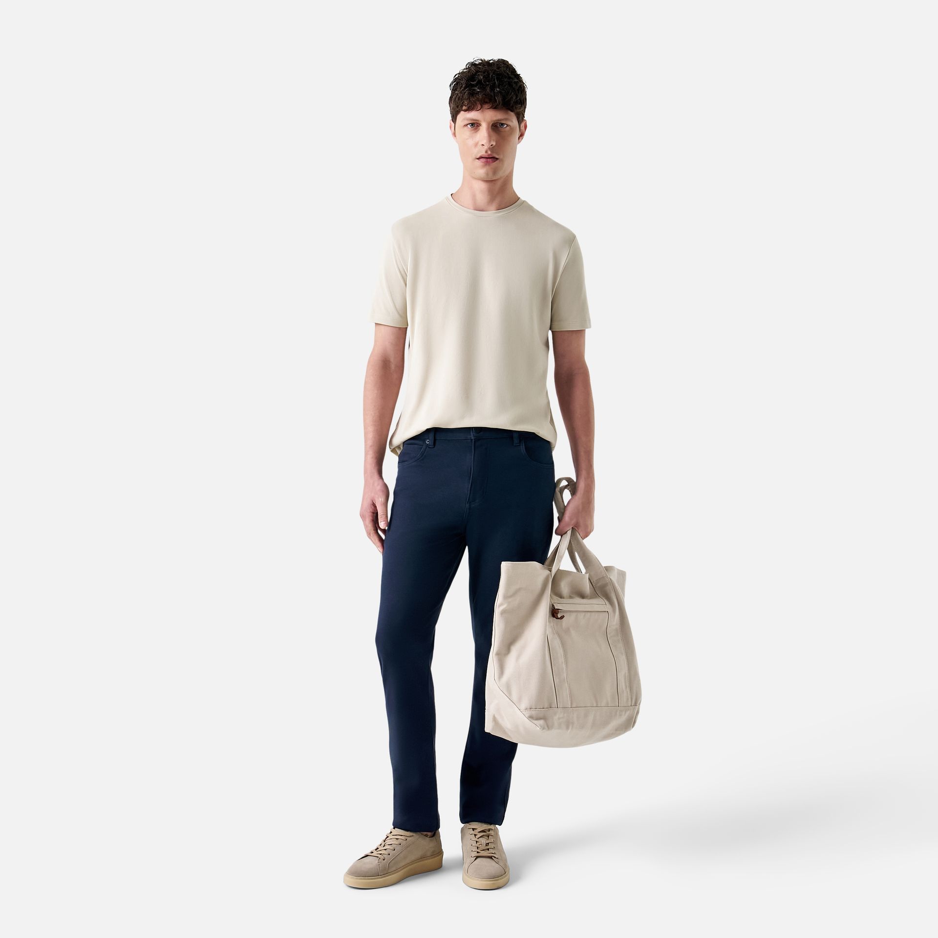 Camiseta Pima Piquet Ecru