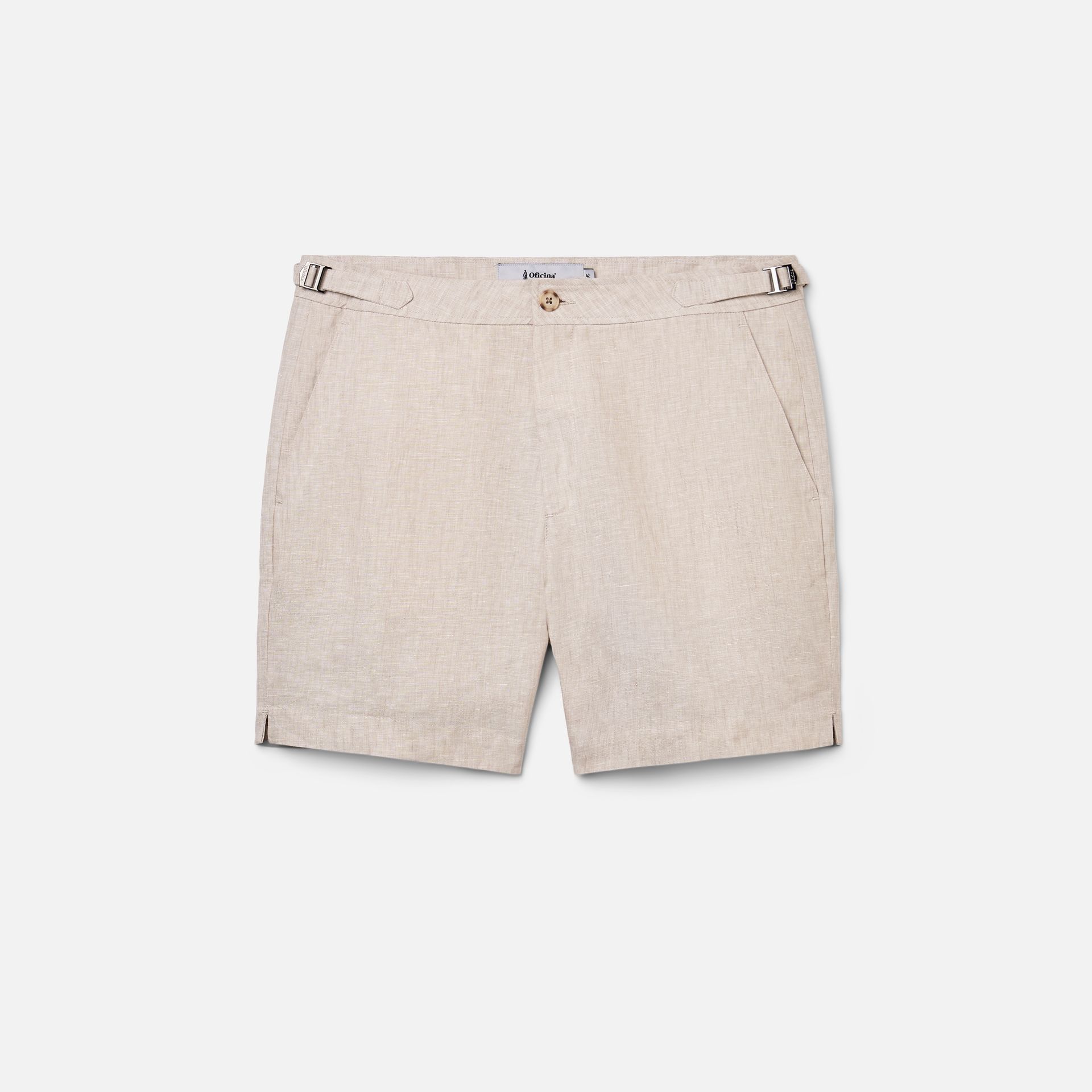 Short Capri Linho Khaki