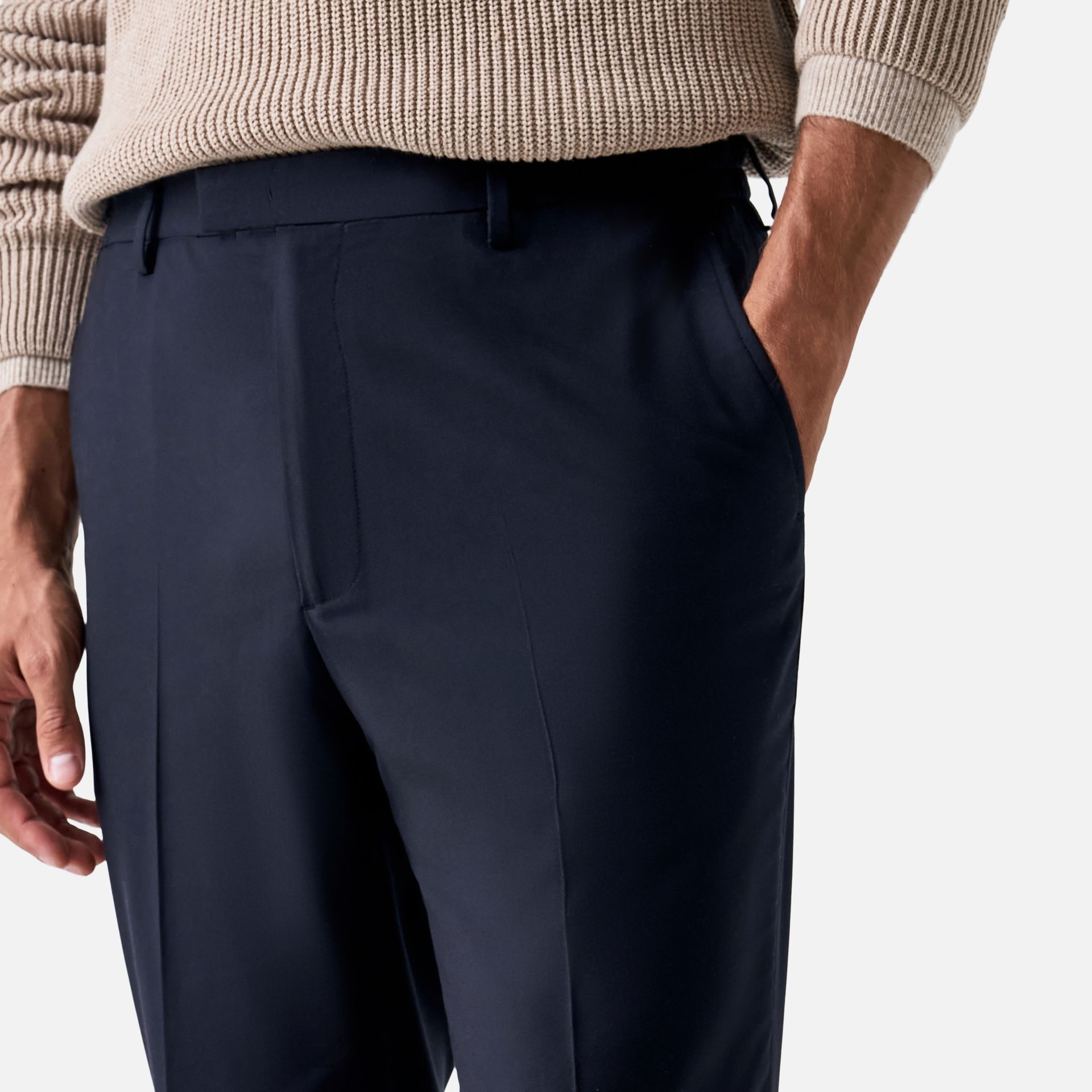 Calça Elástico Lã Preta Media 2