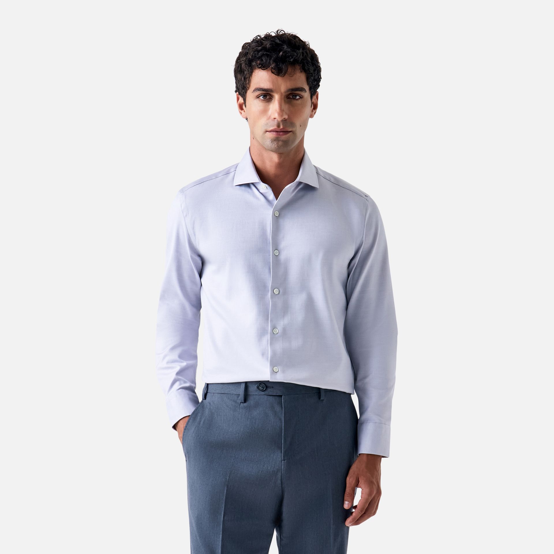 Camisa Milão Cinza Claro Media 1