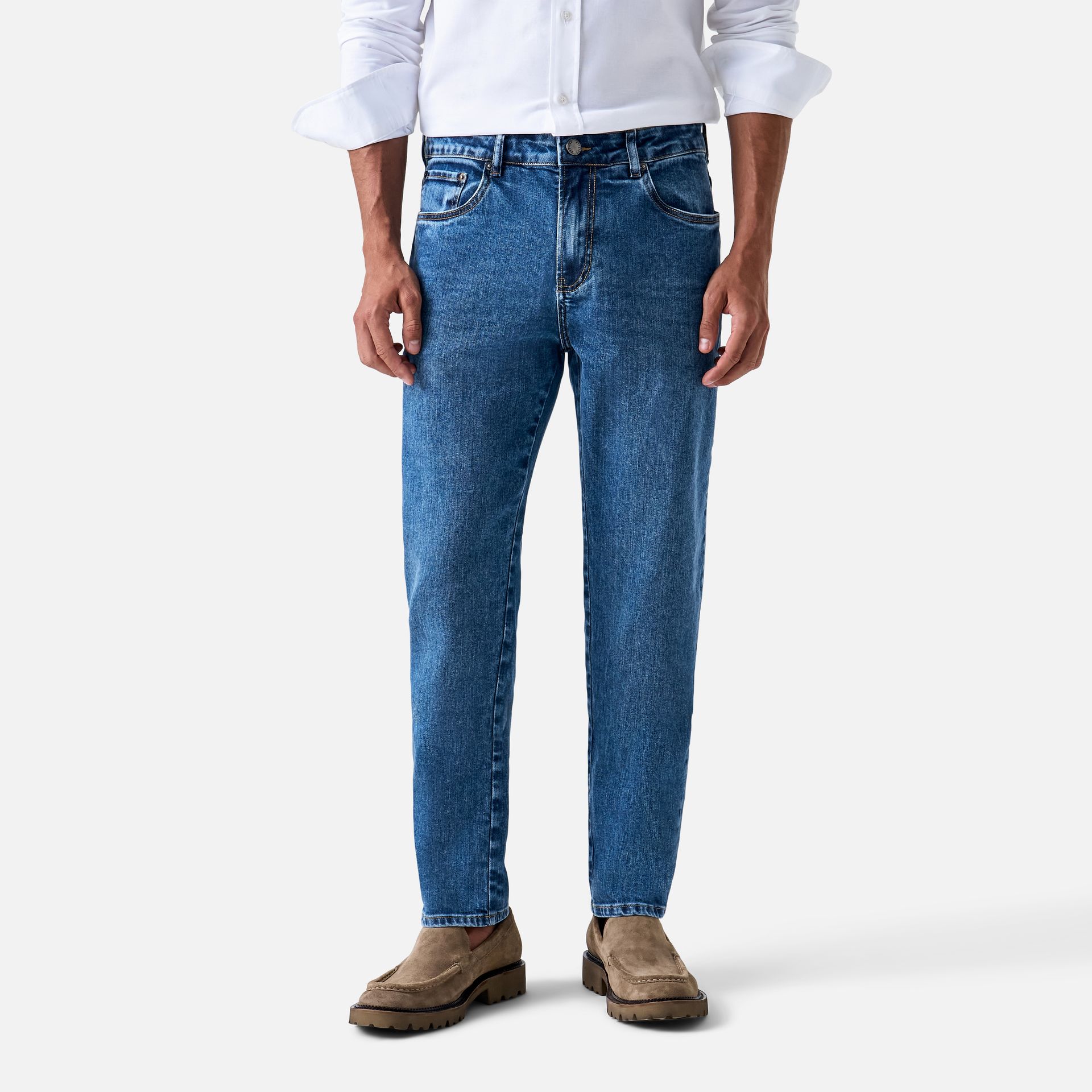 Calça Jeans Slim Olivier Azul Claro Media 1