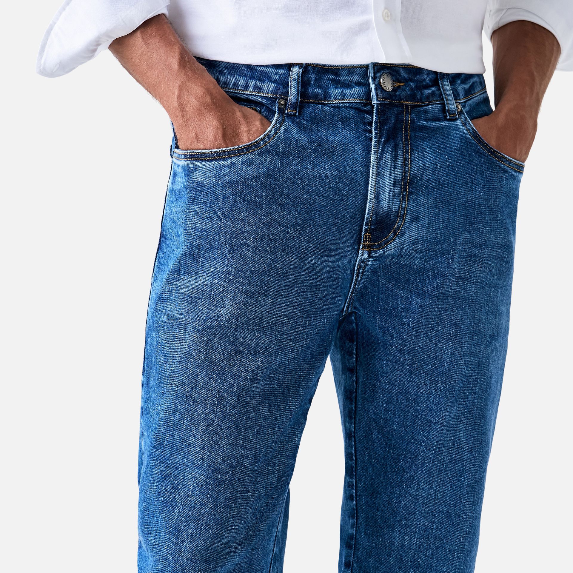 Calça Jeans Slim Olivier Azul Claro Media 2