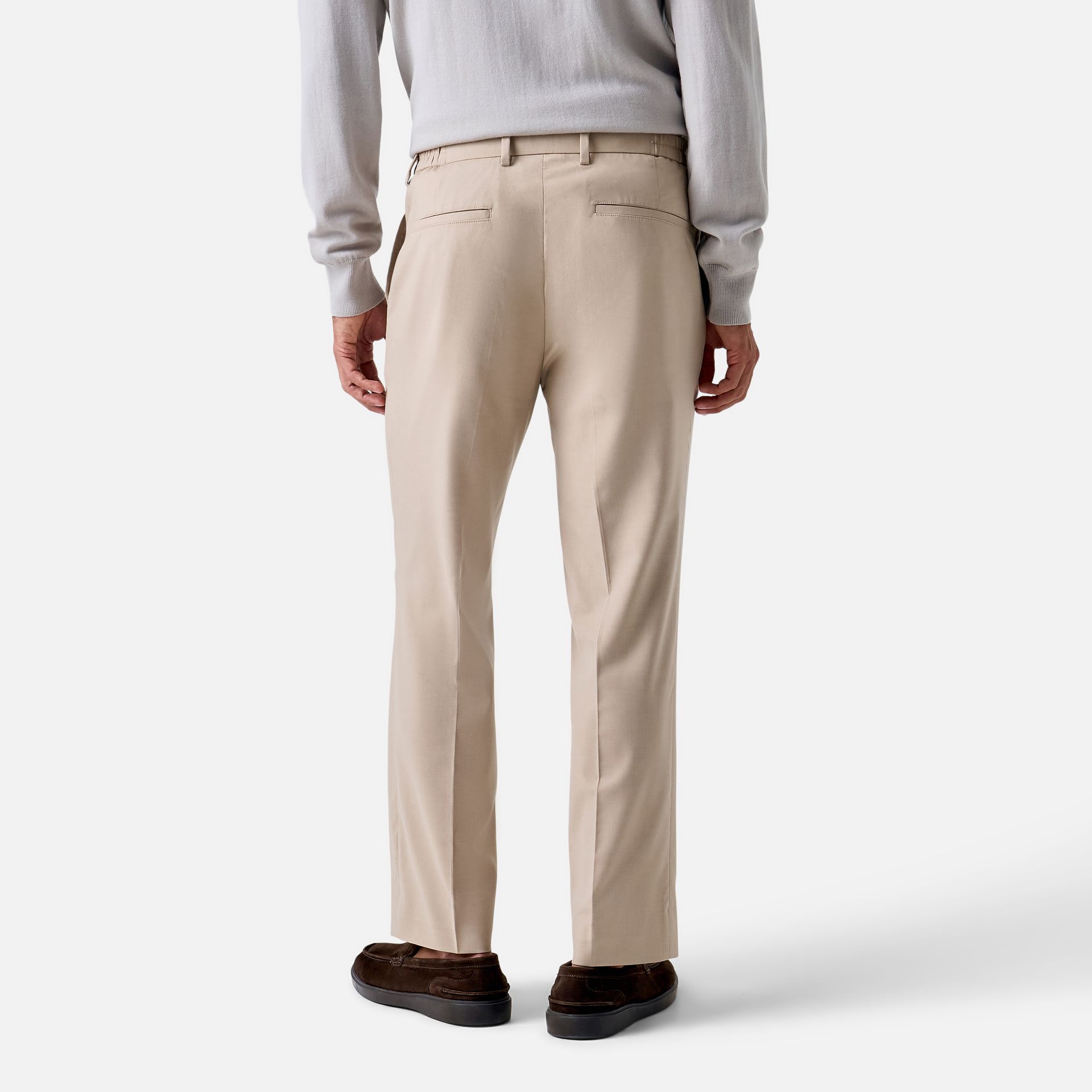 Calça Elástico Lã Khaki