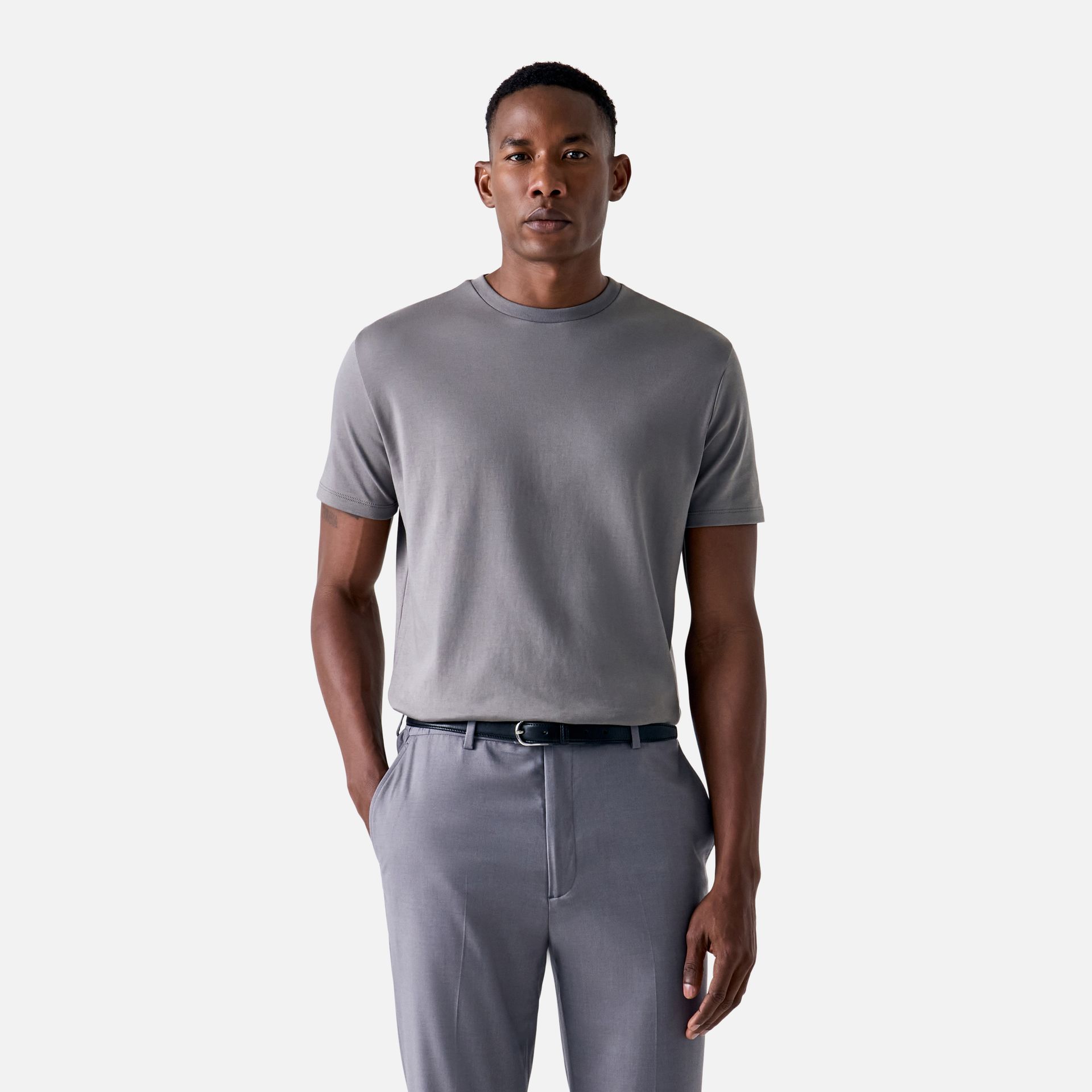 Camiseta Pima Premium Cinza Media 1