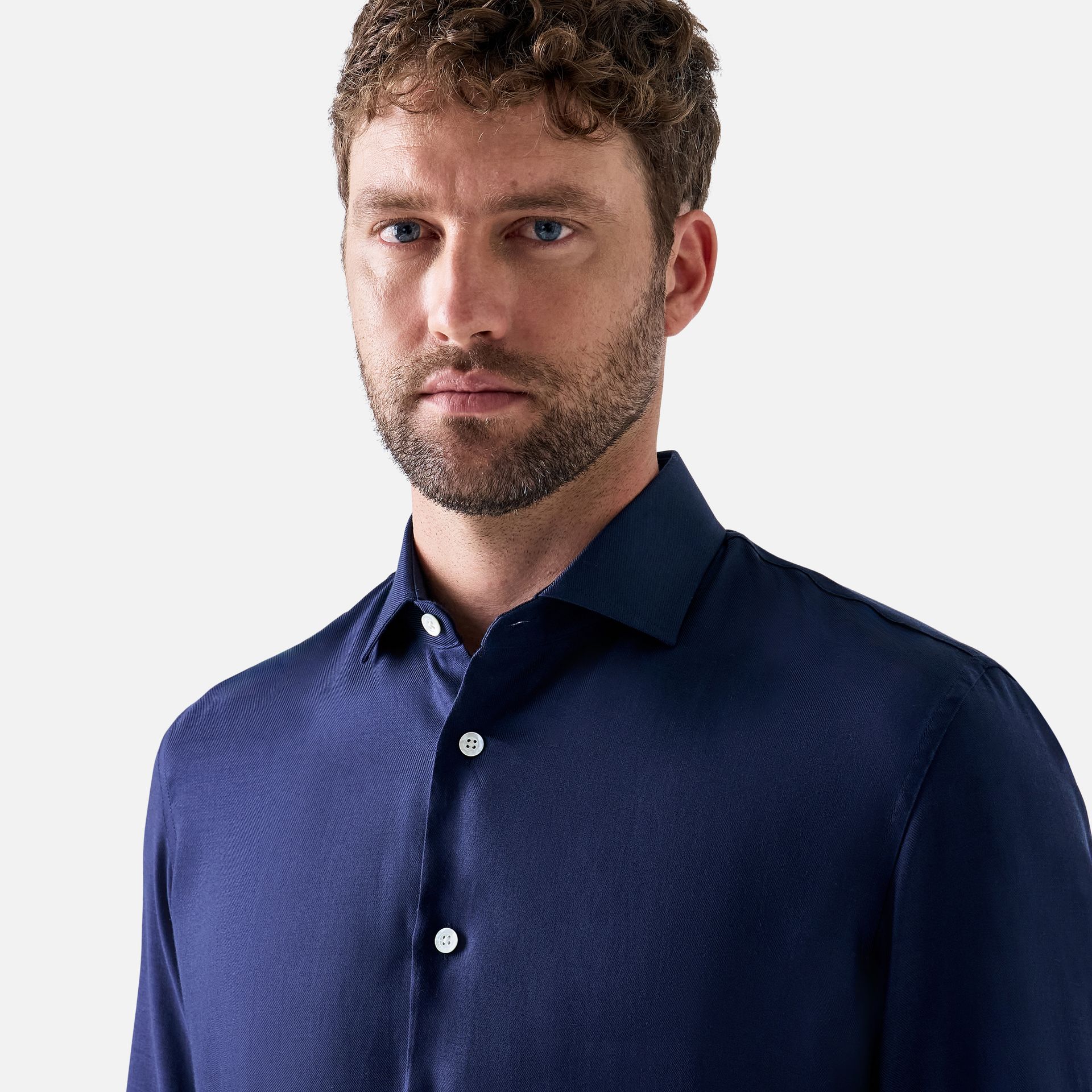Camisa Lã Azul Marinho