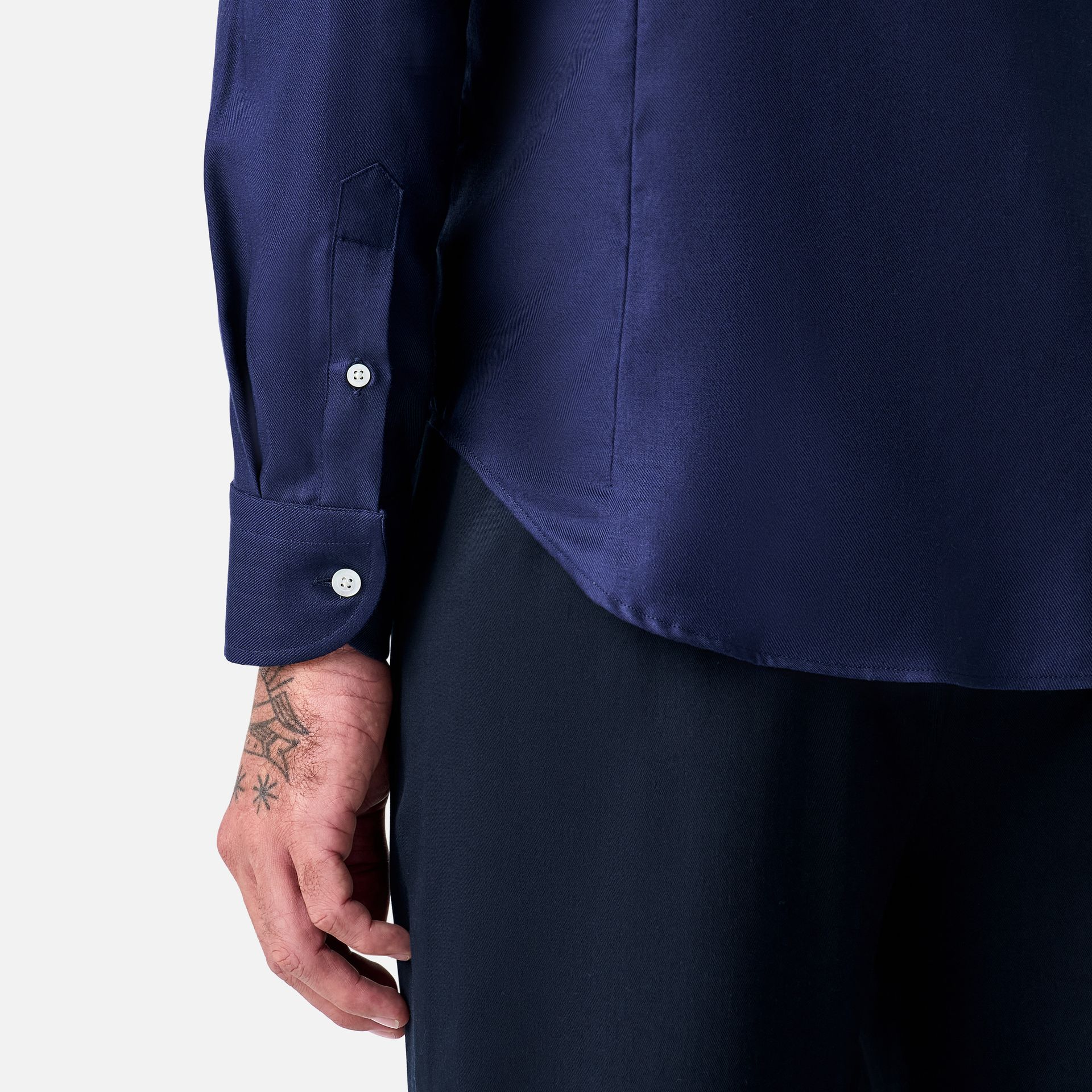 Camisa Lã Azul Marinho Media 3