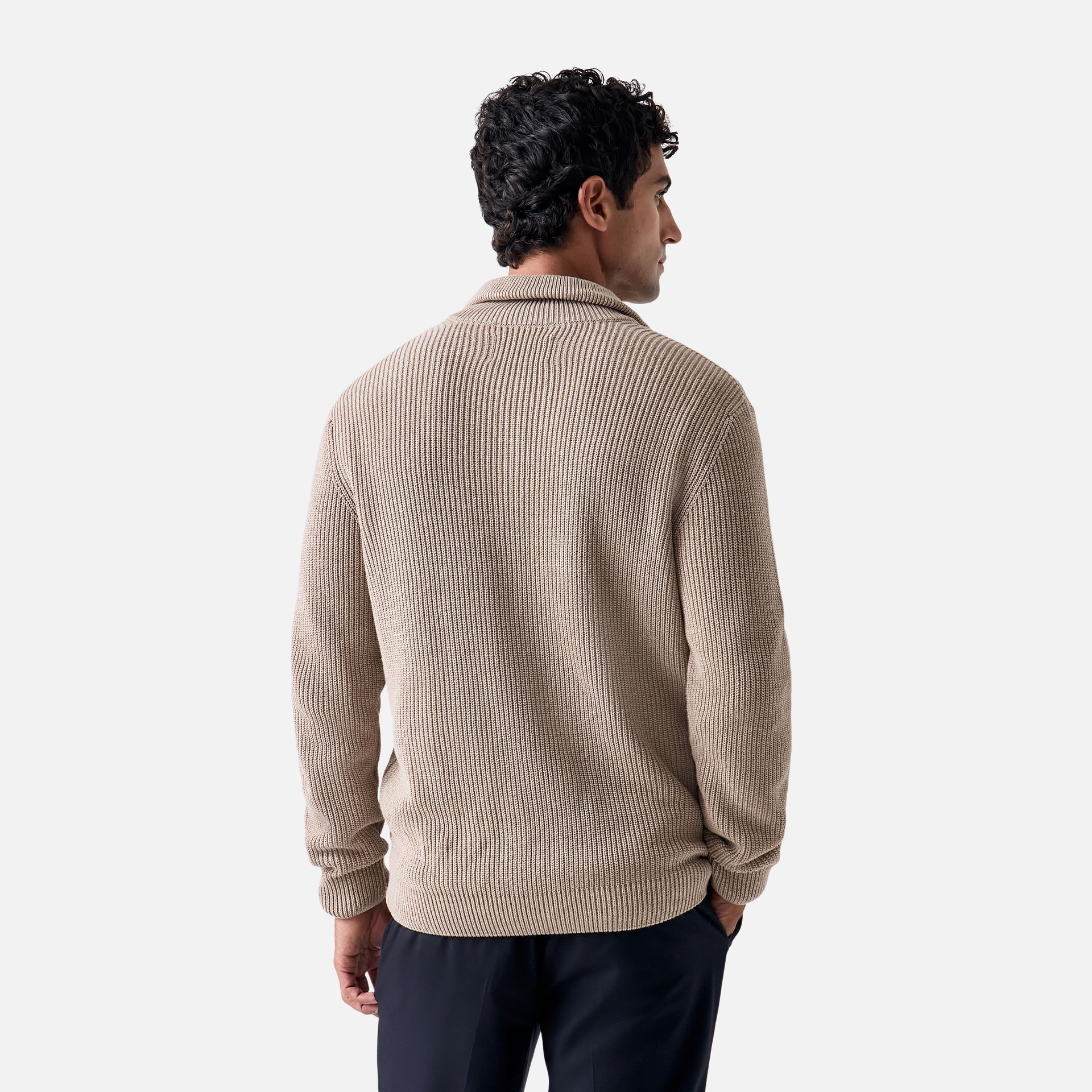 Suéter Tricot Mariner Khaki Media 4