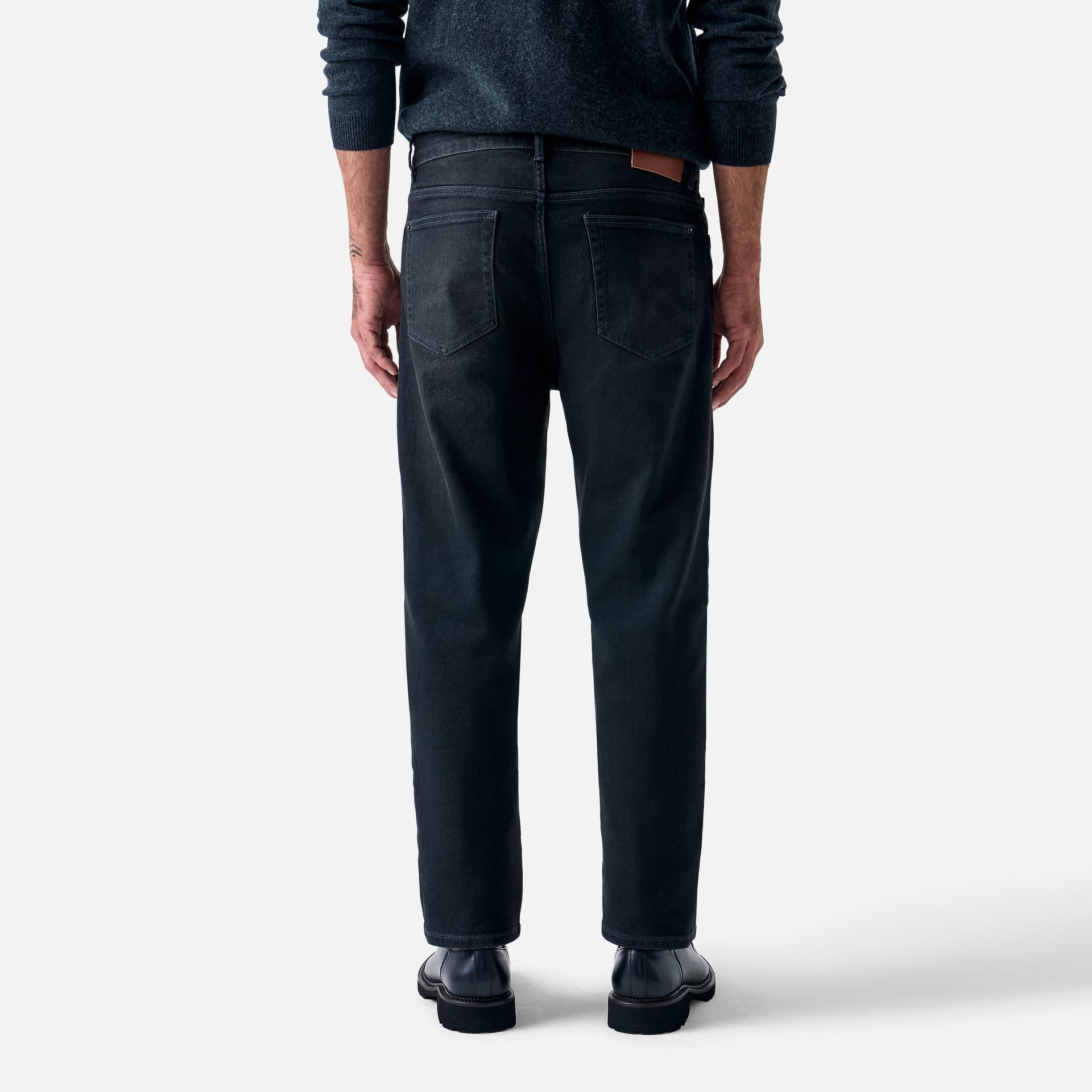 Calça Jeans Tapered Black Off Black
