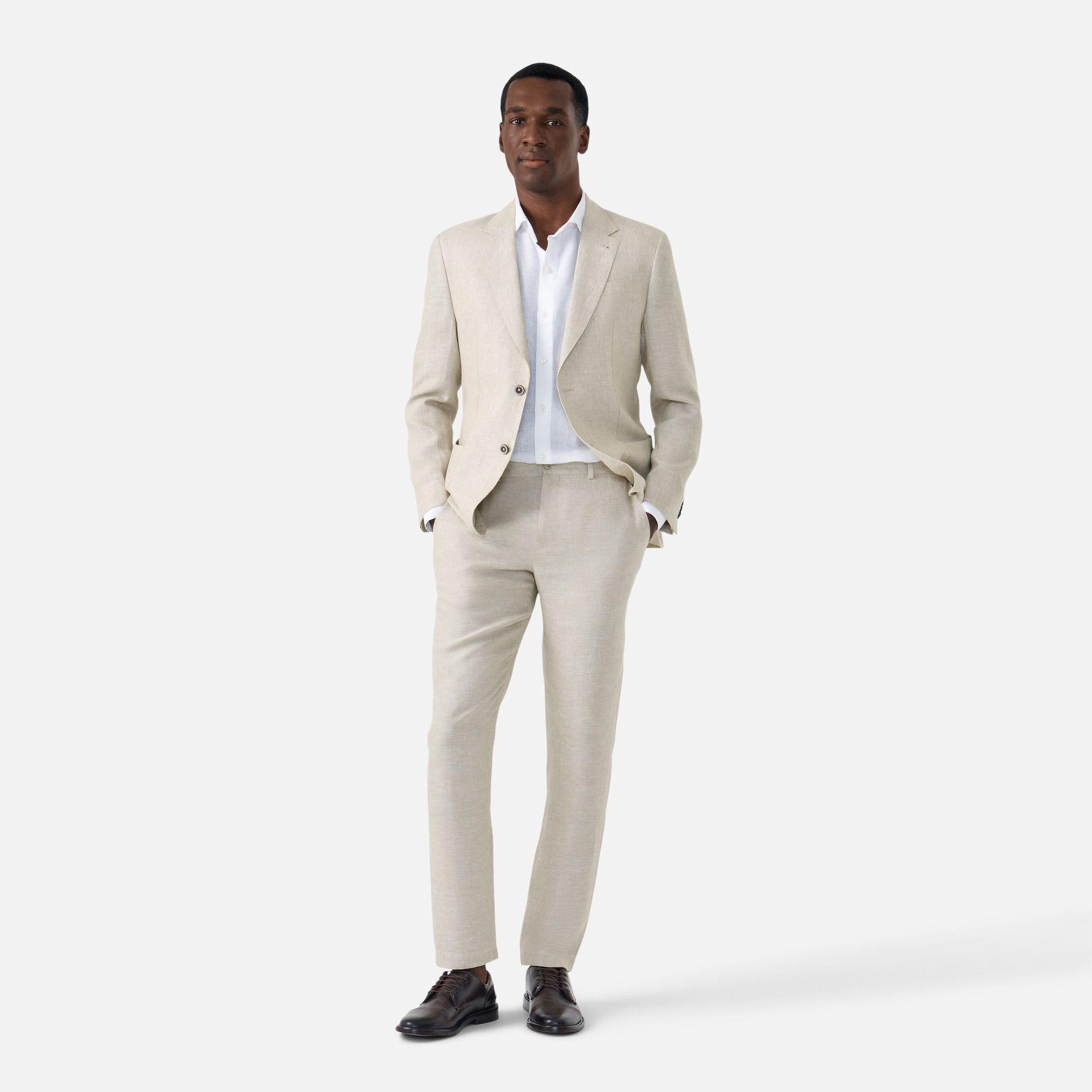 Calça Linho Italiano Khaki