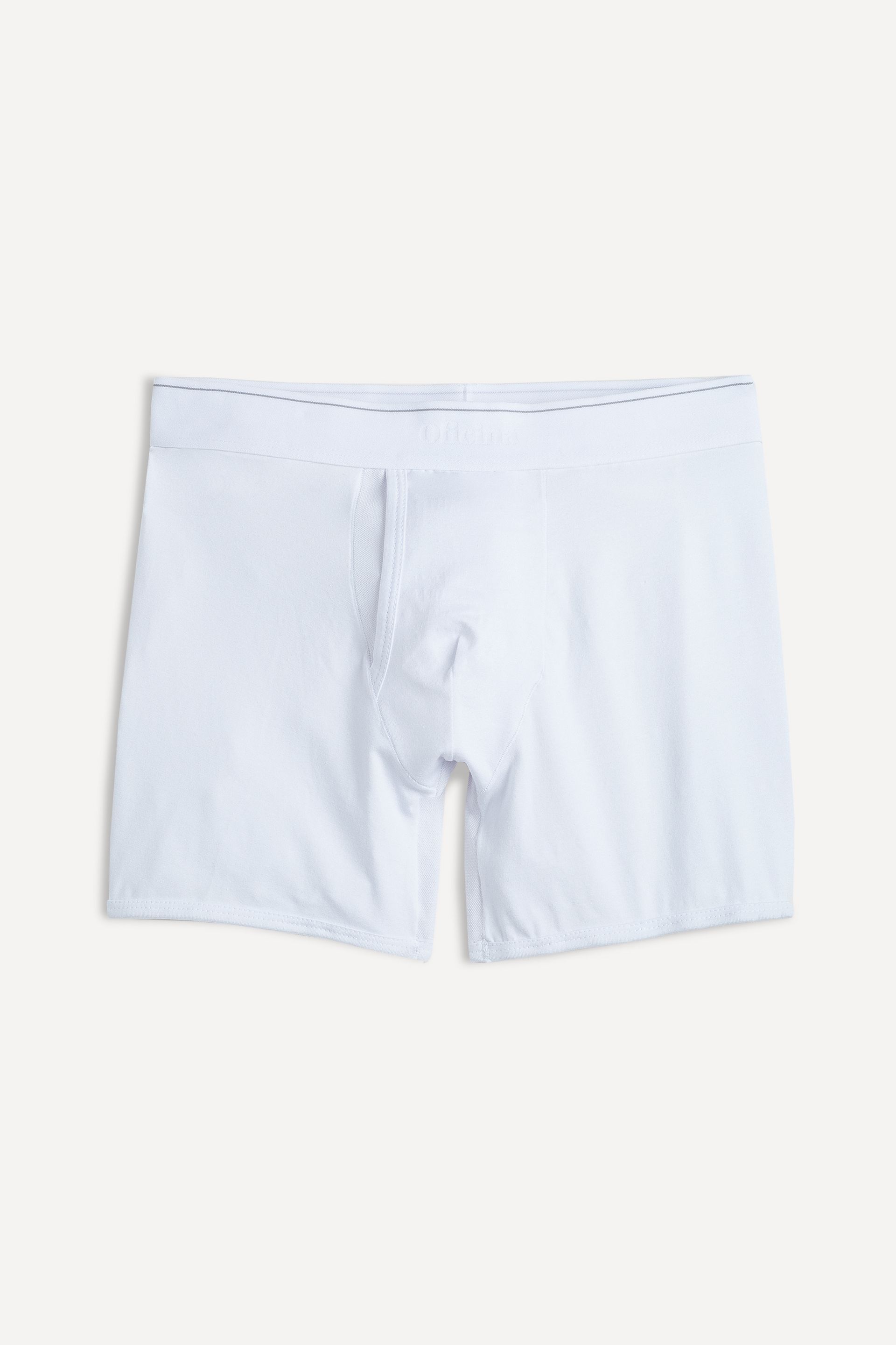 Kit 3 Cuecas Boxer Malha Pima Branco