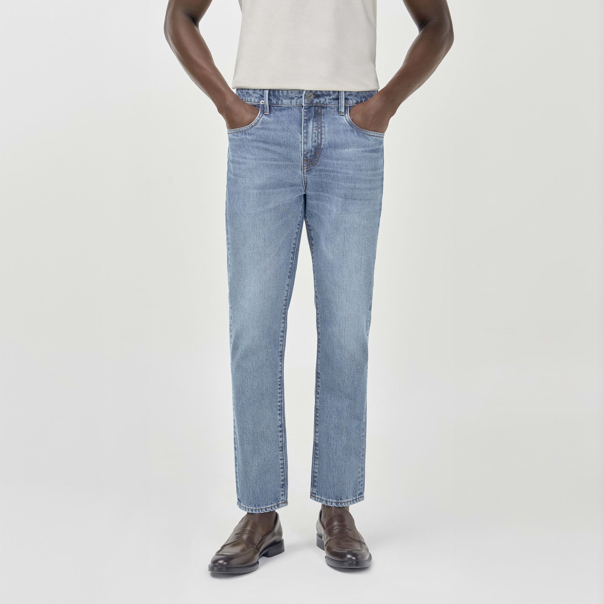 Calça Jeans Regular Azul Clara