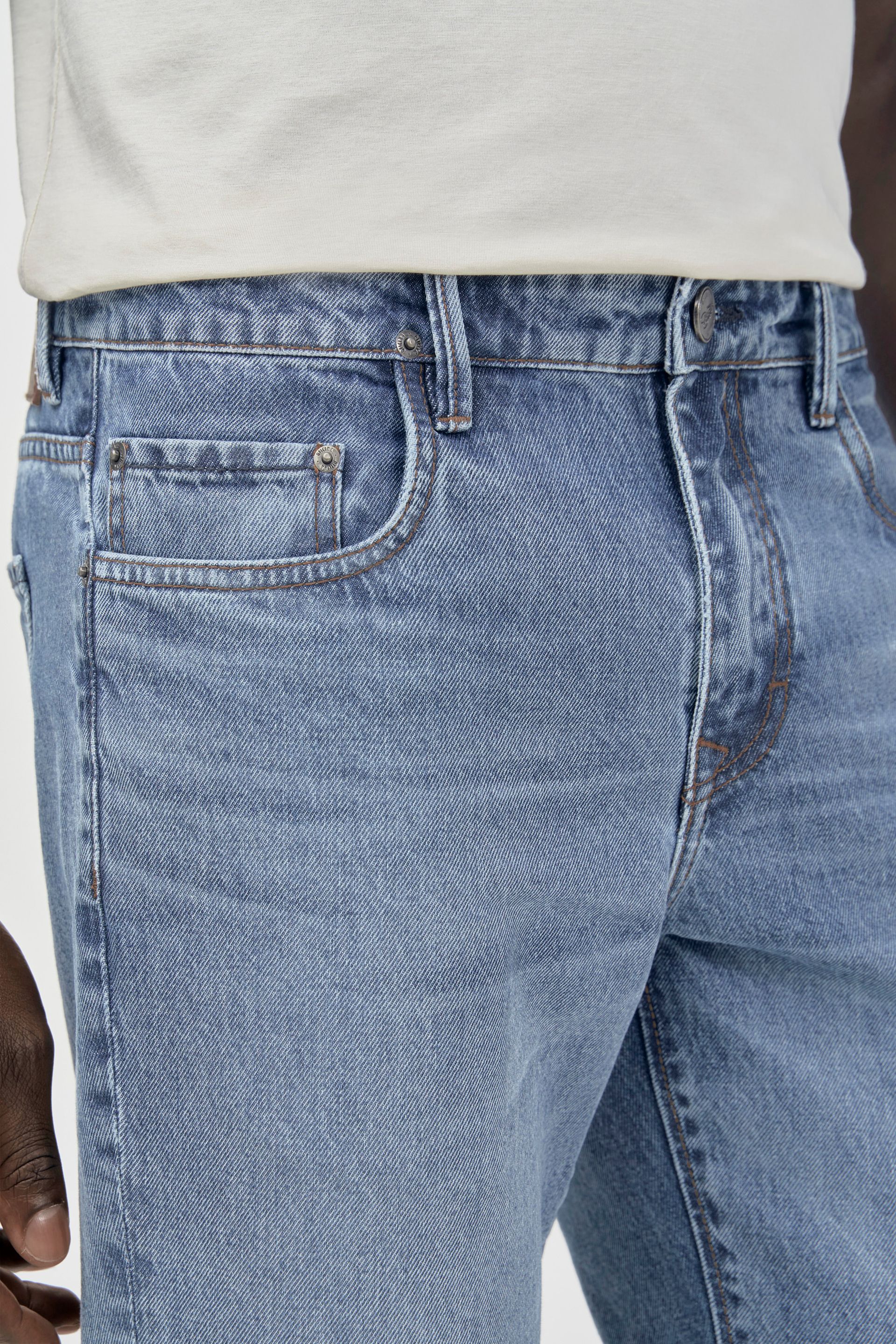 Calça Jeans Regular Azul Clara