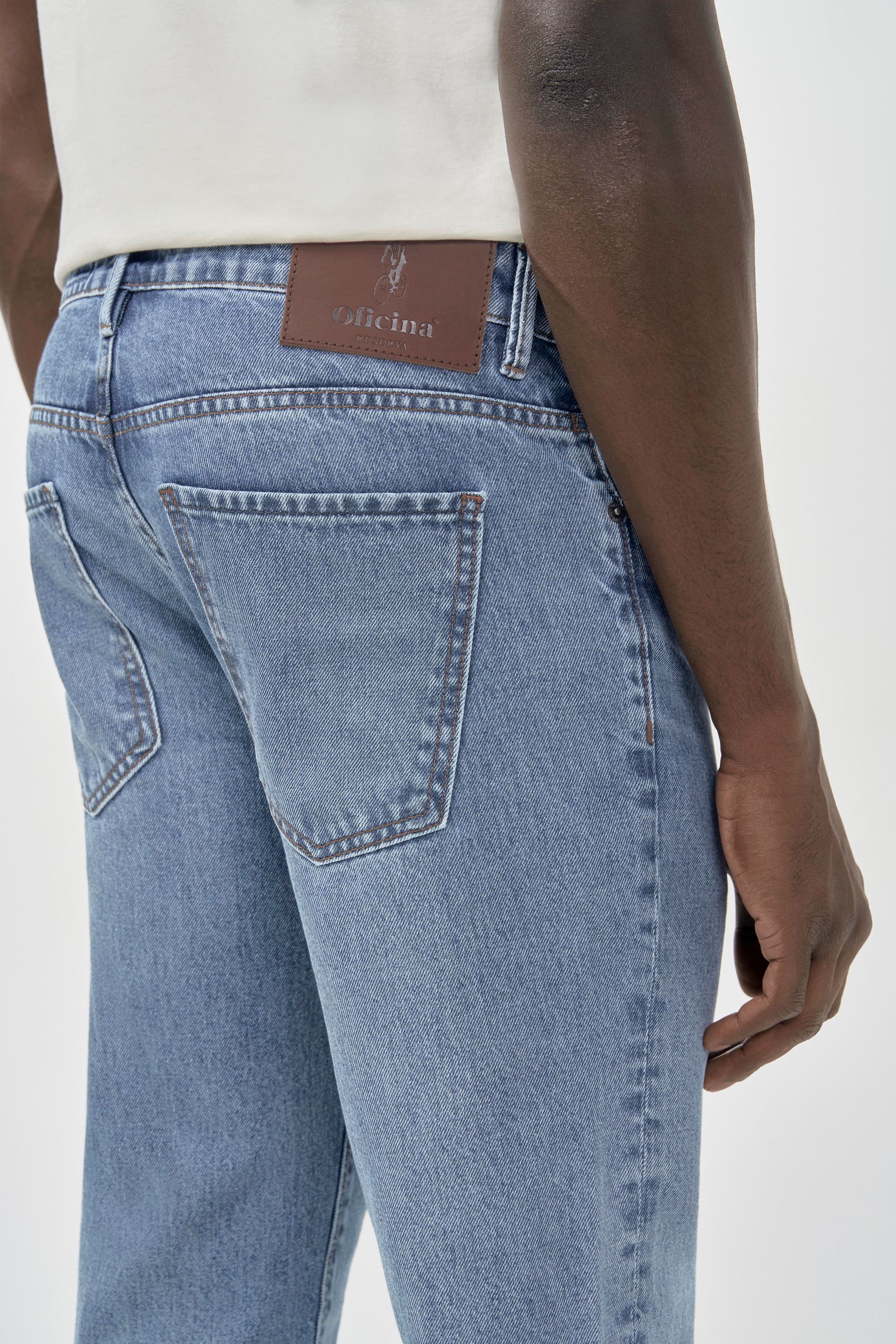 Calça Jeans Regular Azul Clara