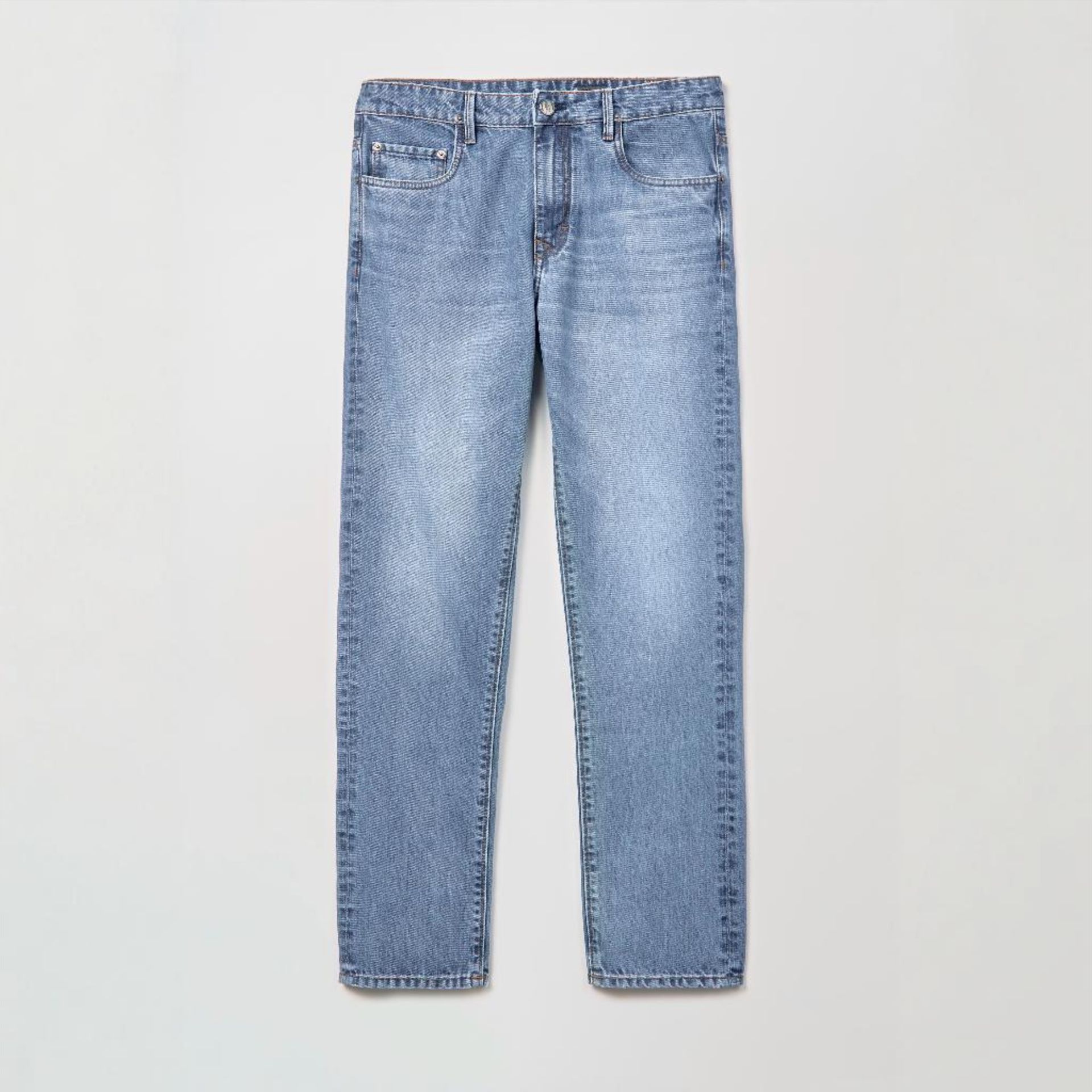 Calça Jeans Regular Azul Clara