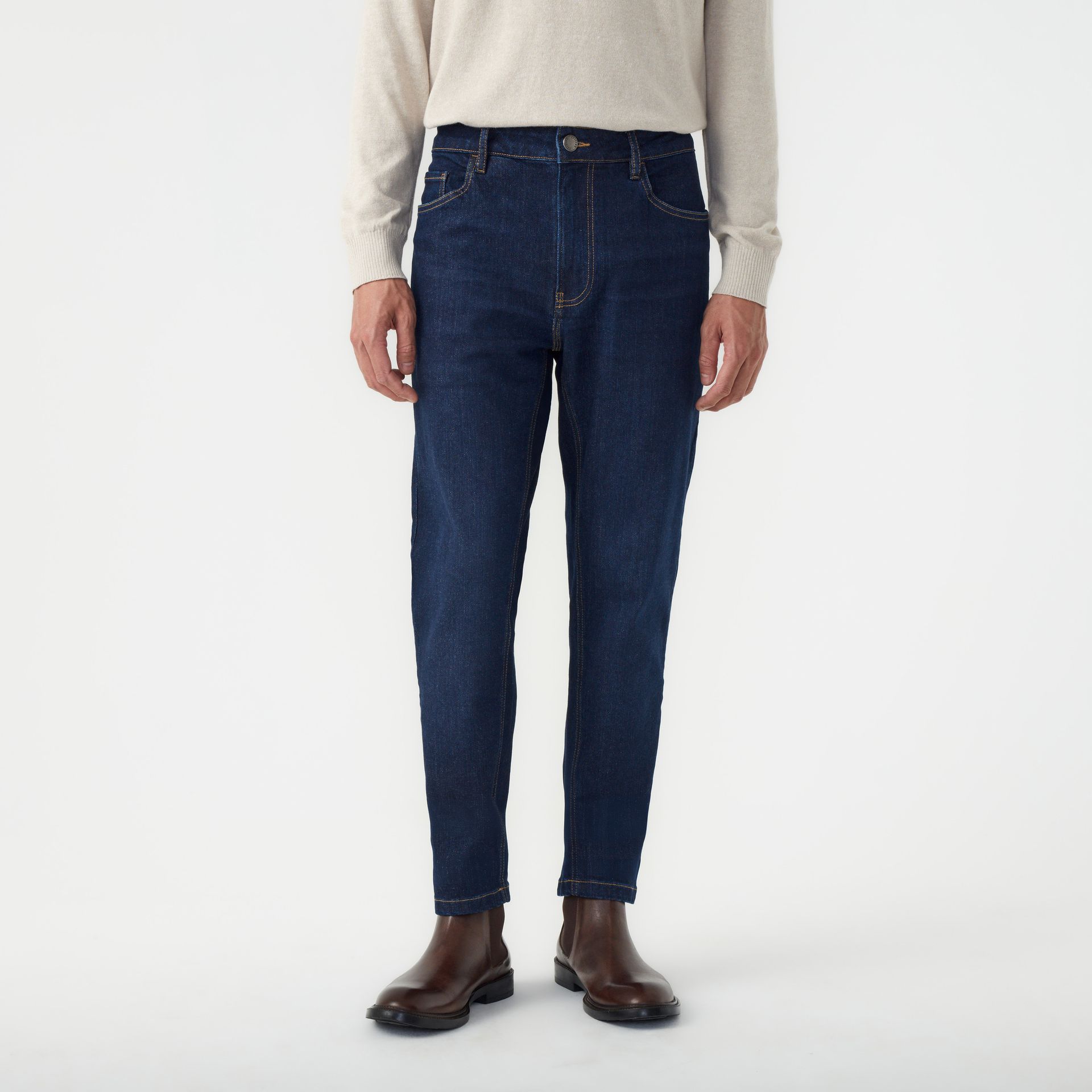 Calça Jeans Regular Raw Indigo