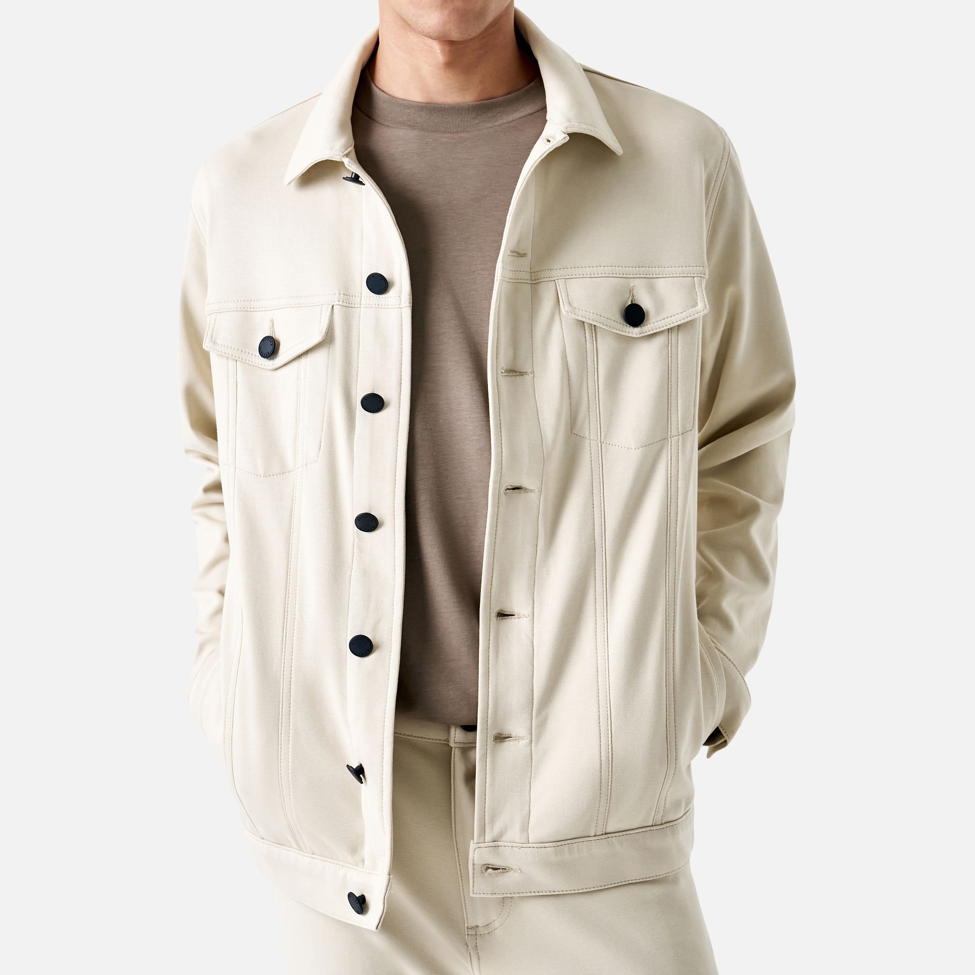 Jaqueta Moletom 247 Ecru