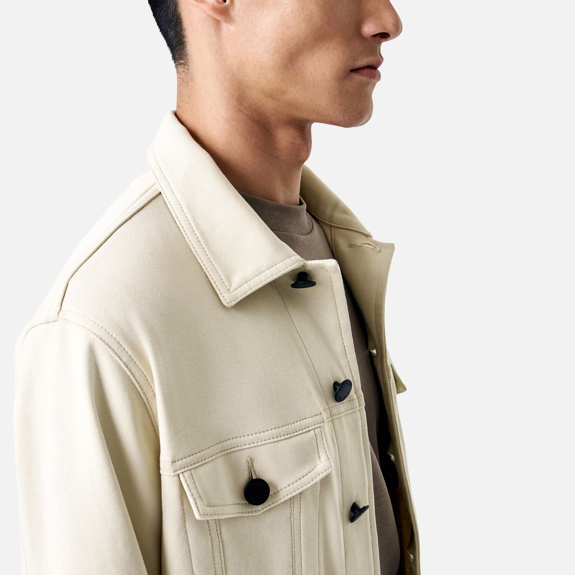 Jaqueta Moletom 247 Ecru