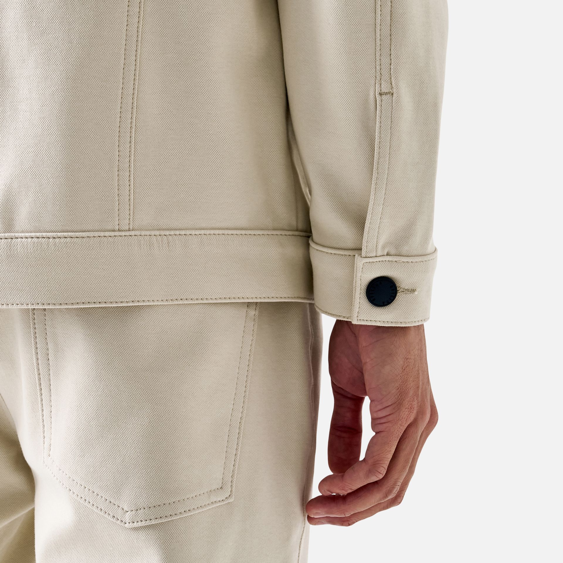 Jaqueta Moletom 247 Ecru