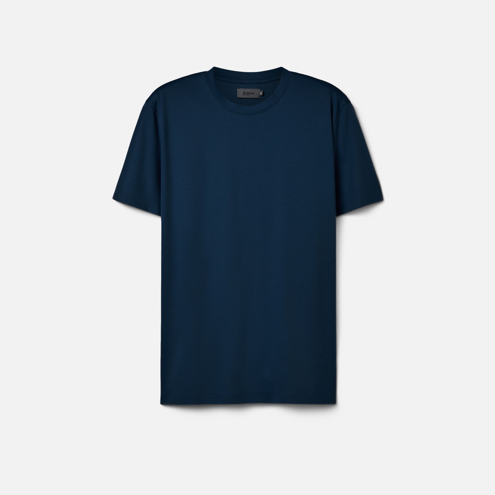 Camiseta Algodão Seda Azul Marinho