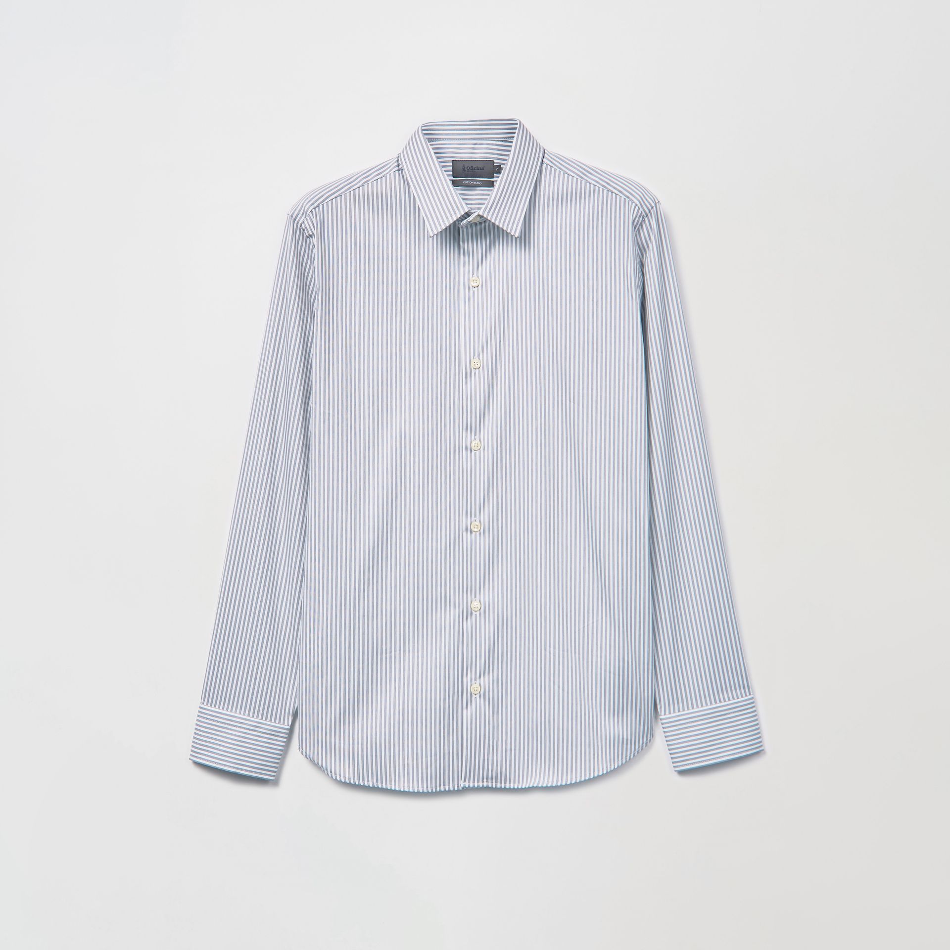 Camisa Paris Branca e Grafite