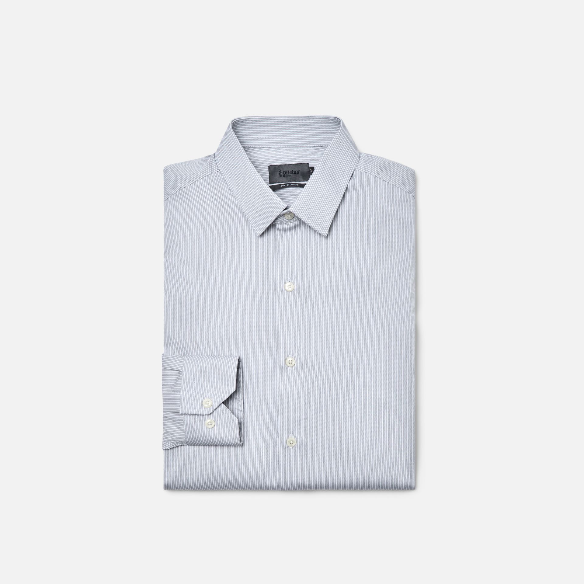 Camisa Paris Branca e Cinza