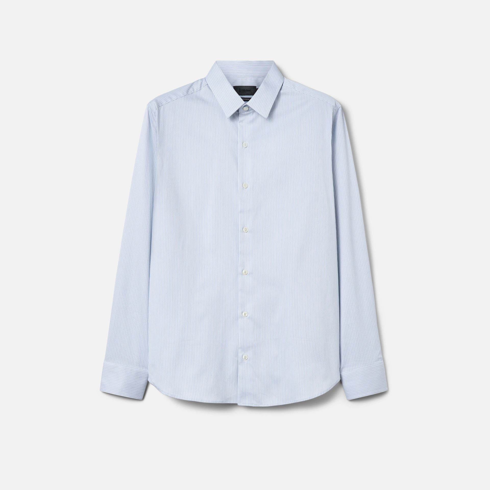 Camisa Paris Branca e Az Claro