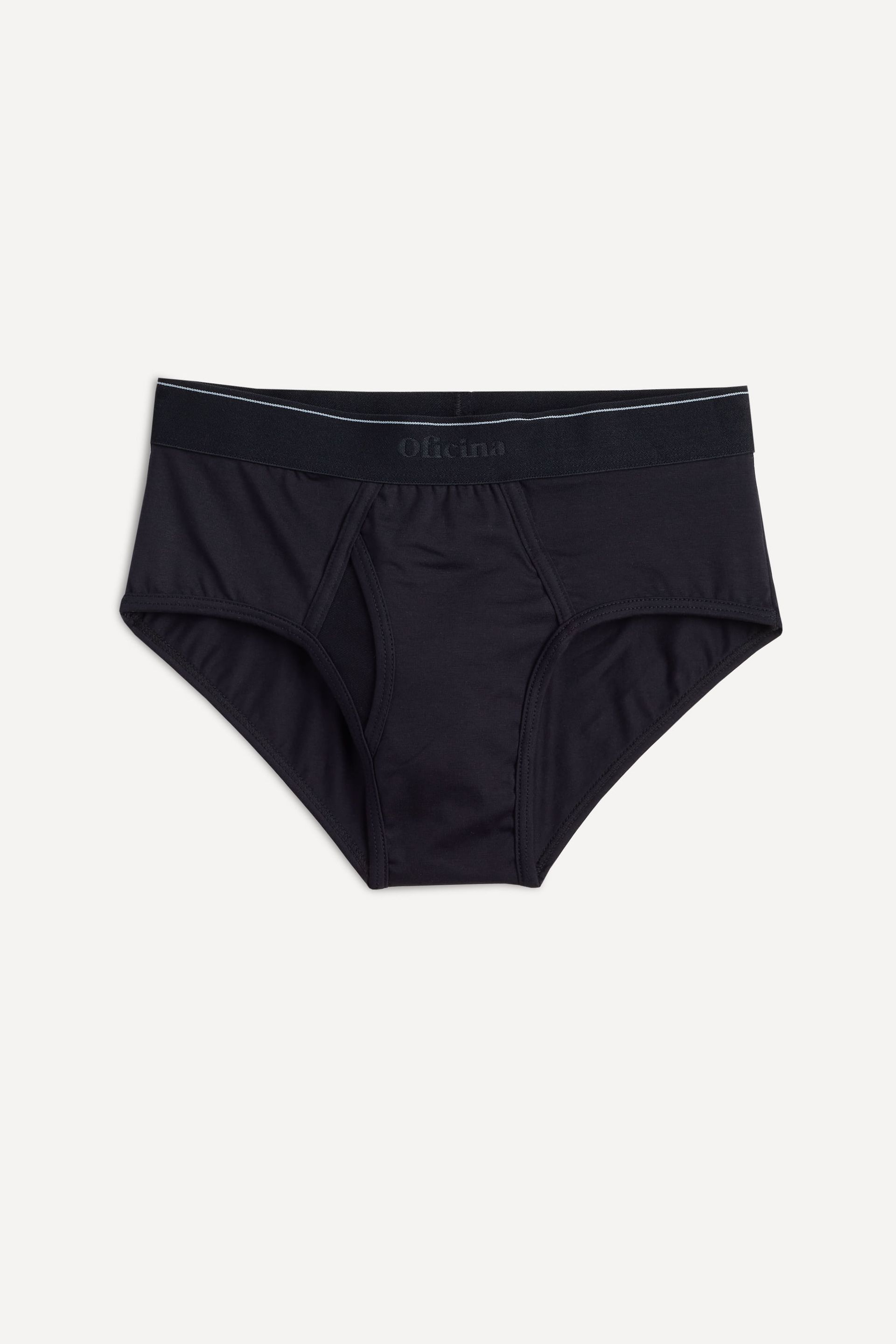 Kit 3 Cuecas Slip Malha Pima Preto - 2