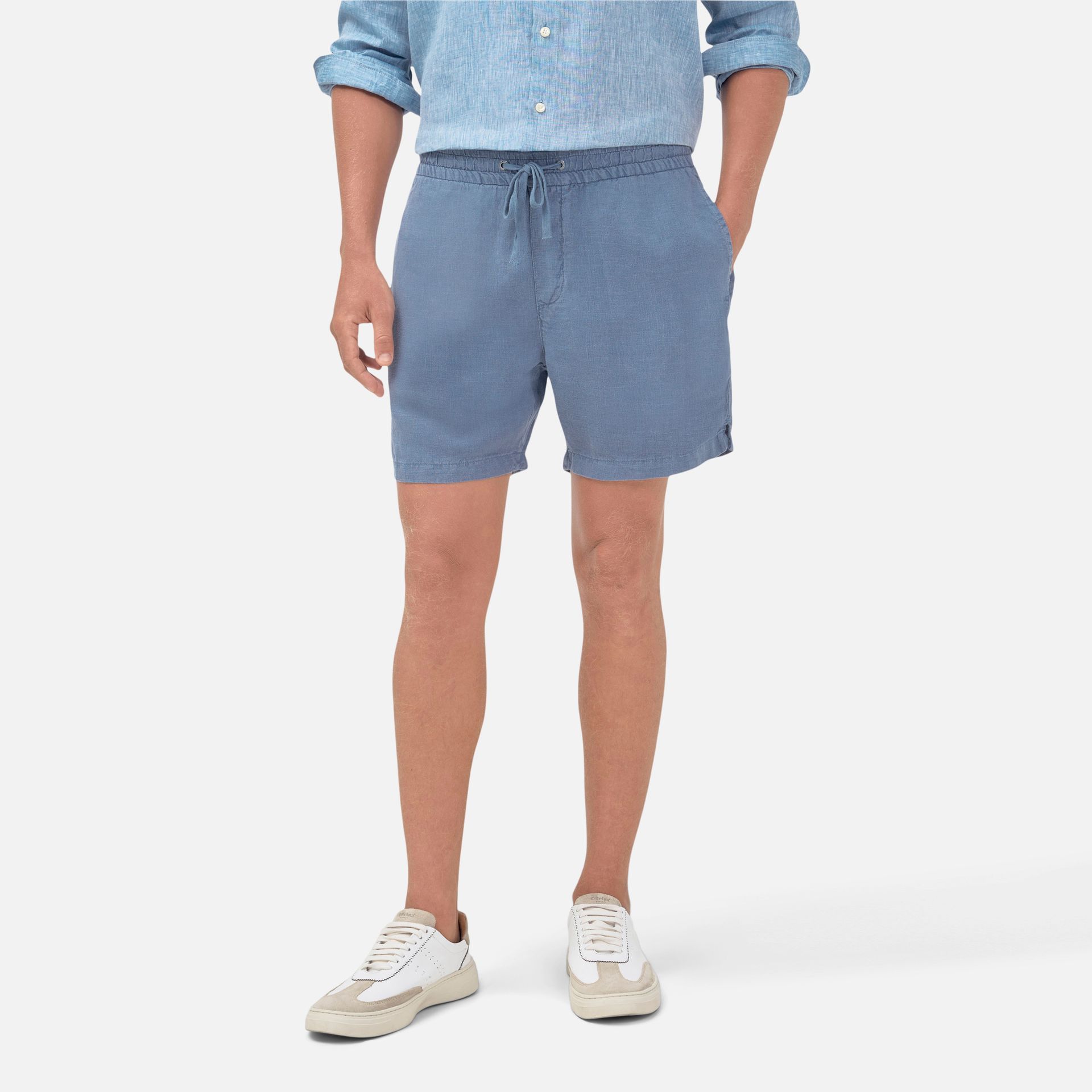 Short Linho Summer Azul Indigo