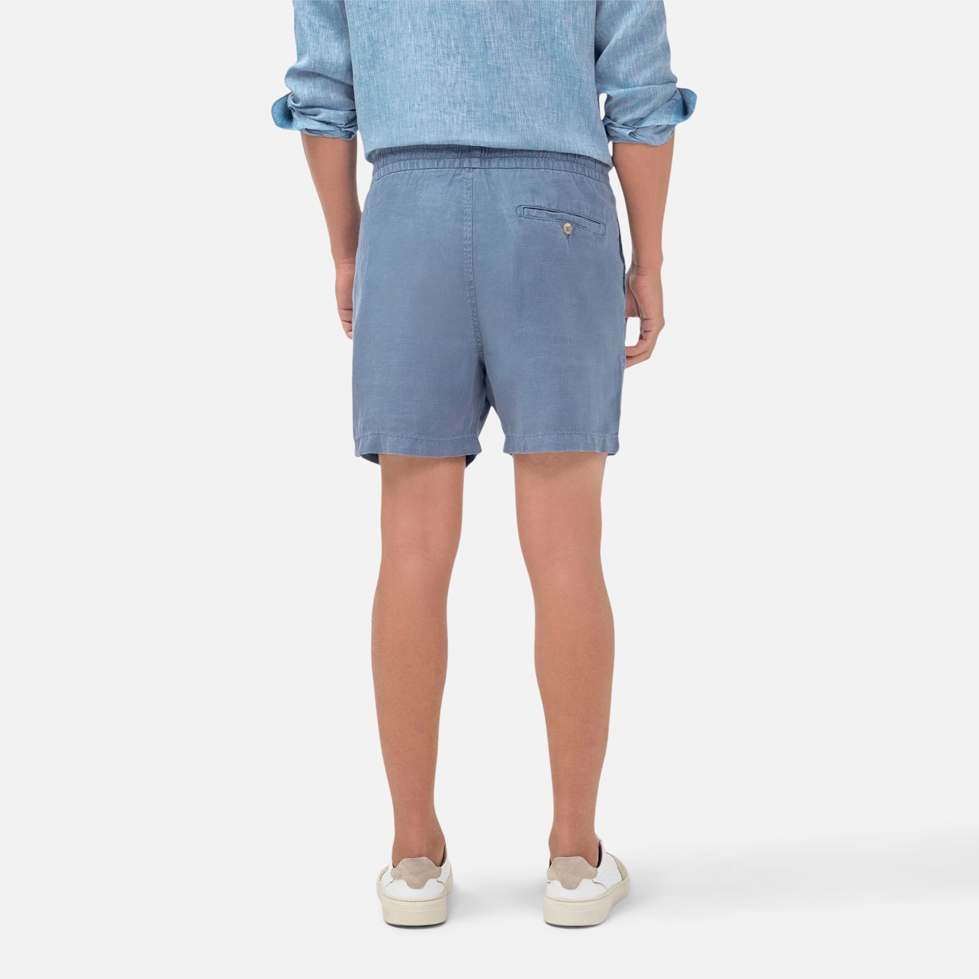 Short Linho Summer Azul Indigo